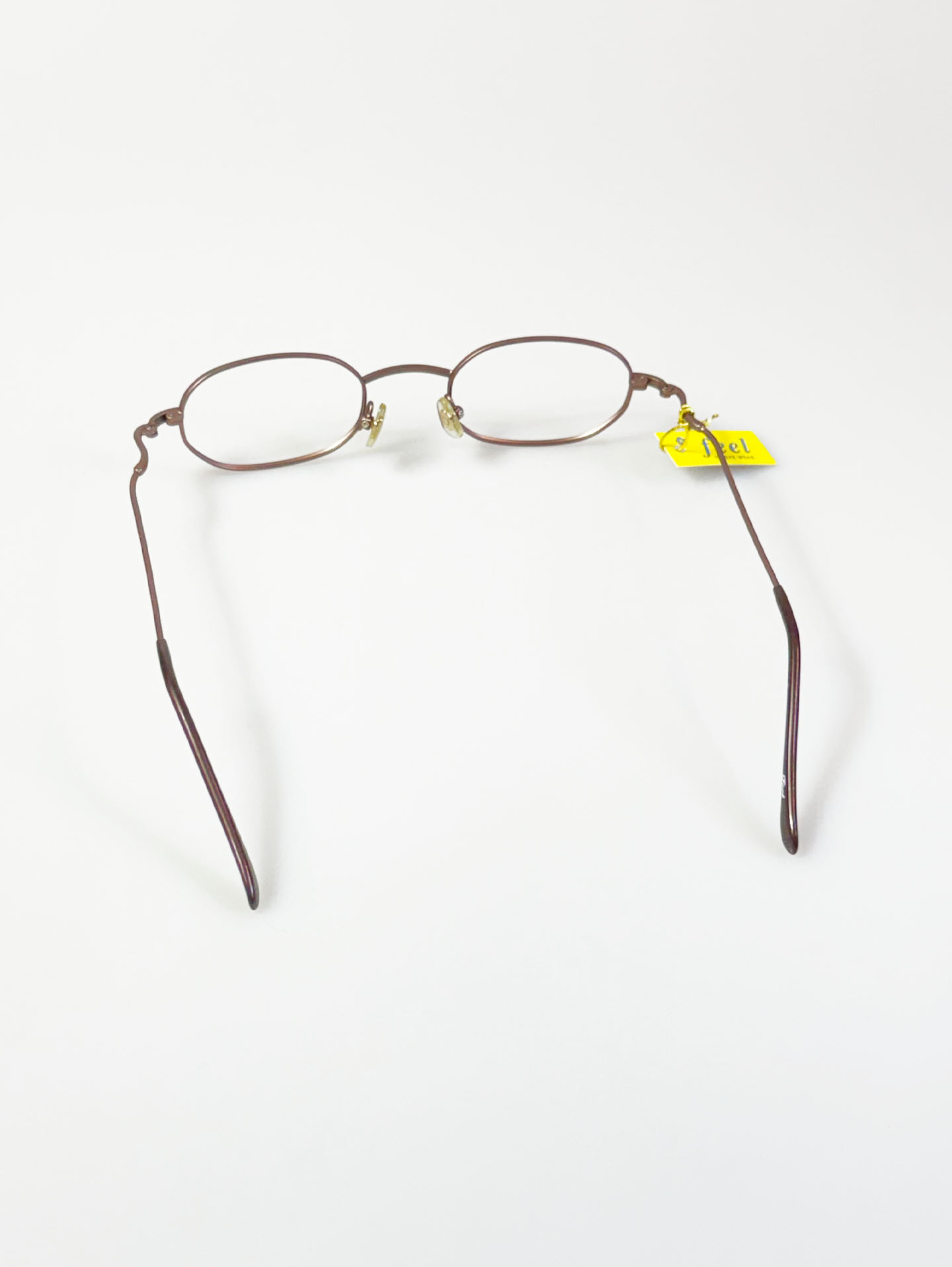 90’s FEEL Slim Oval Bronze Brown Metal Glasses