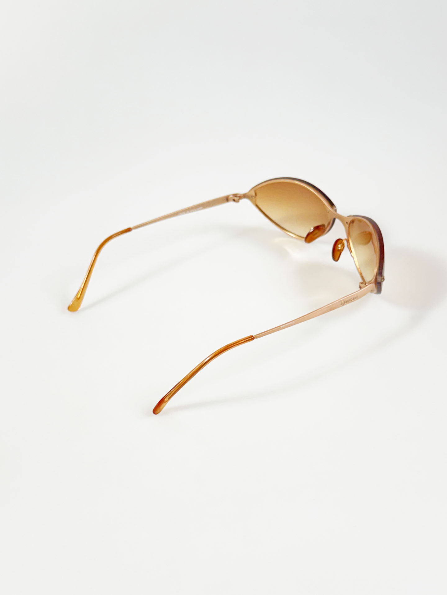 90's DACID Rimless Oval Metal Tint Sunglasses