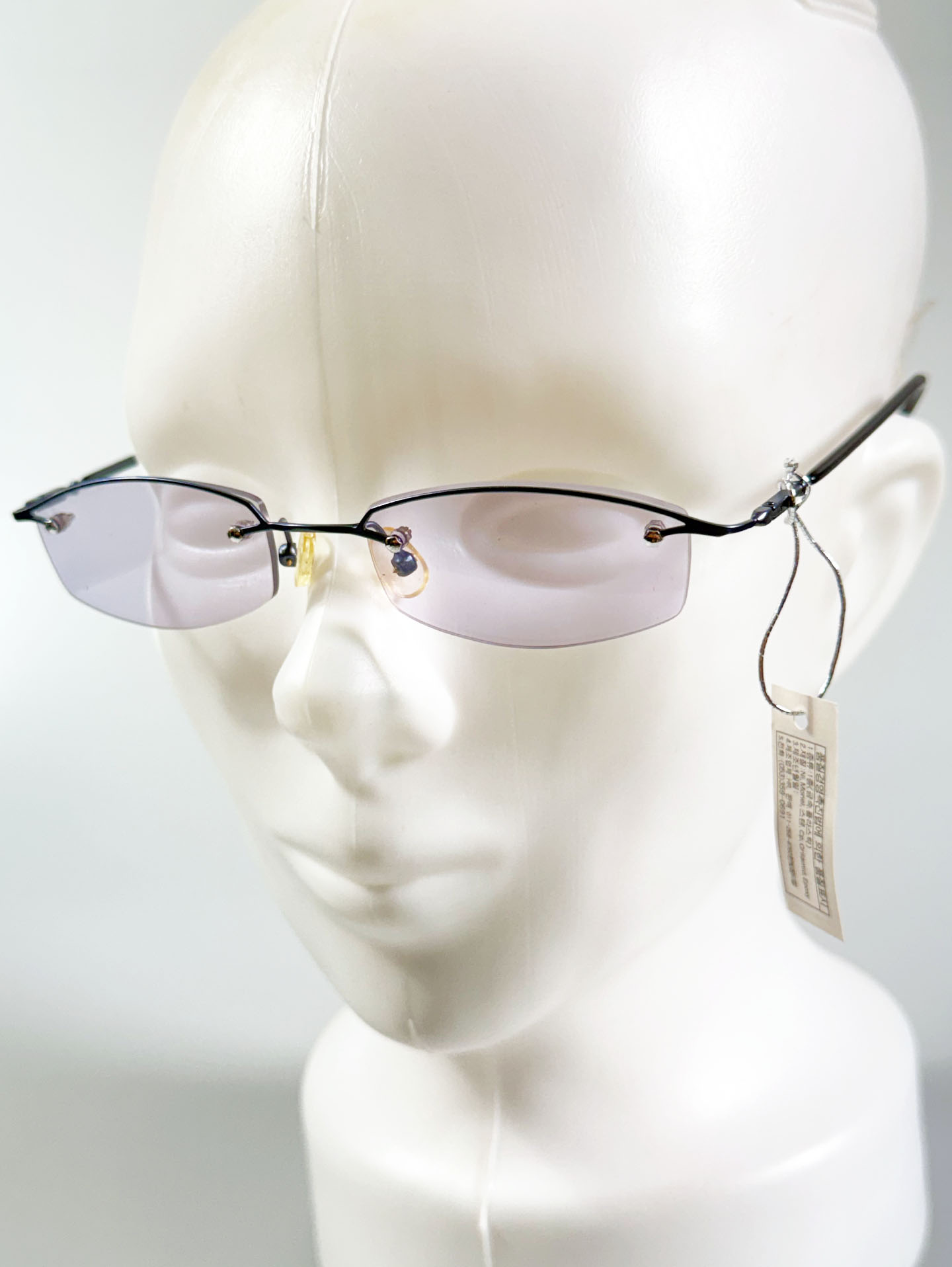 JEEP Deep Blue Semi-Rimless Square Metal Glasses