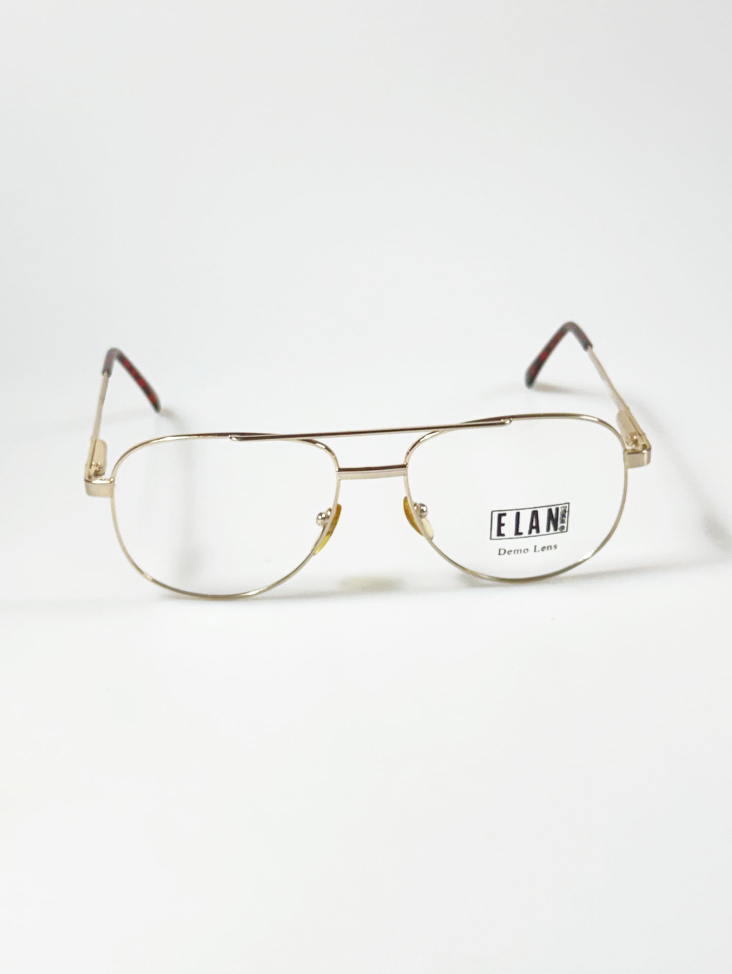 90's ELAN Gold Double-Bridge Aviator Metal Glasses