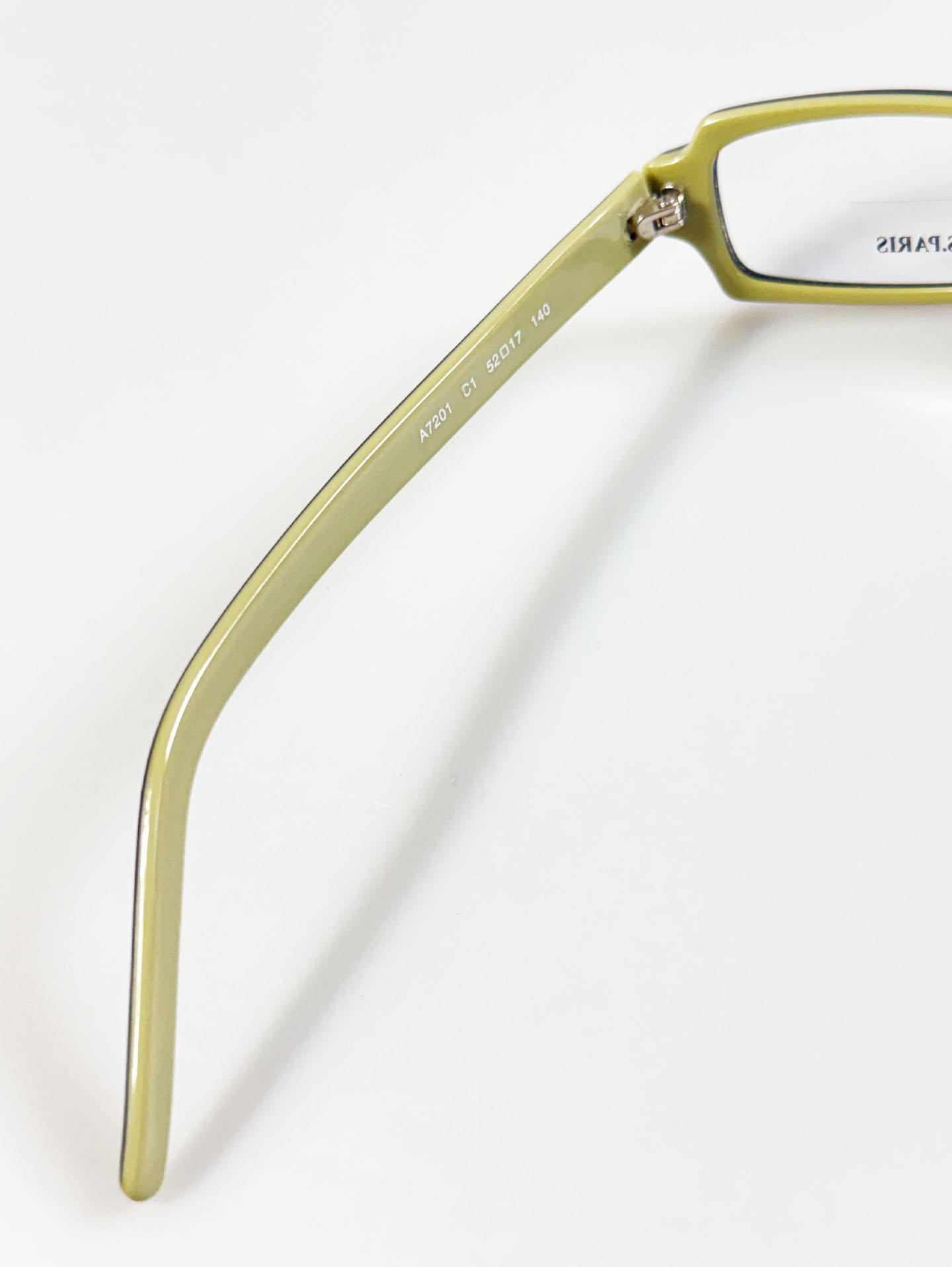 SS.PARIS Black & Olive Square Horn-Rim Glasses