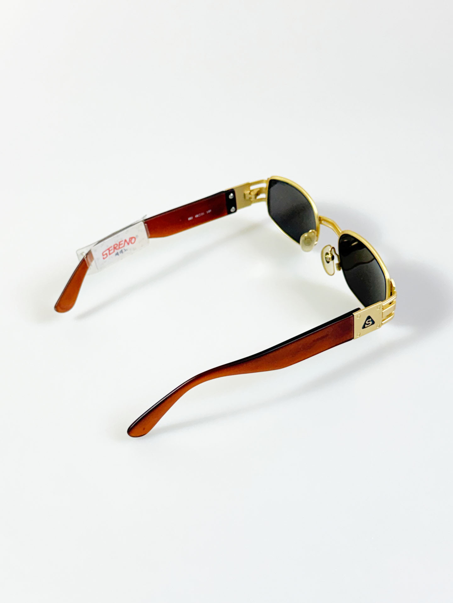 90’s SERENO Gold Metal Square Sunglasses