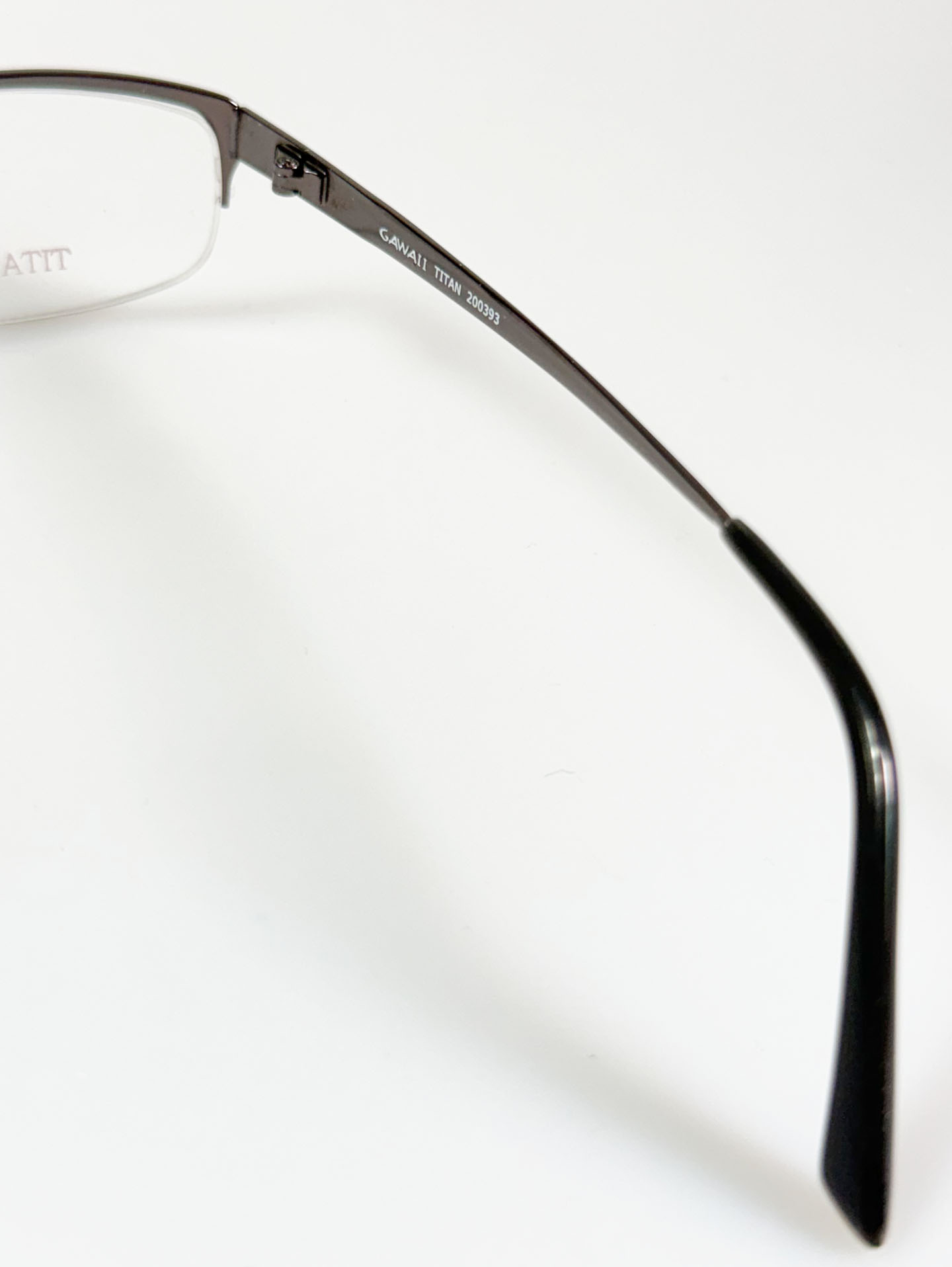 Series 01. GAWAII Vintage Titanium Semi-Rimless Eyewear Collection
