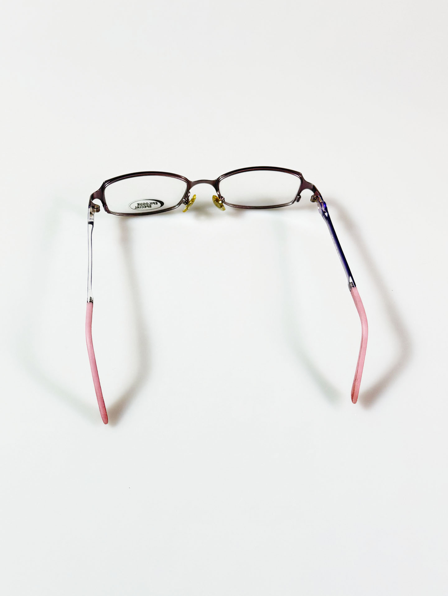 EPILOGUE Slim Square Metal Frame Glasses