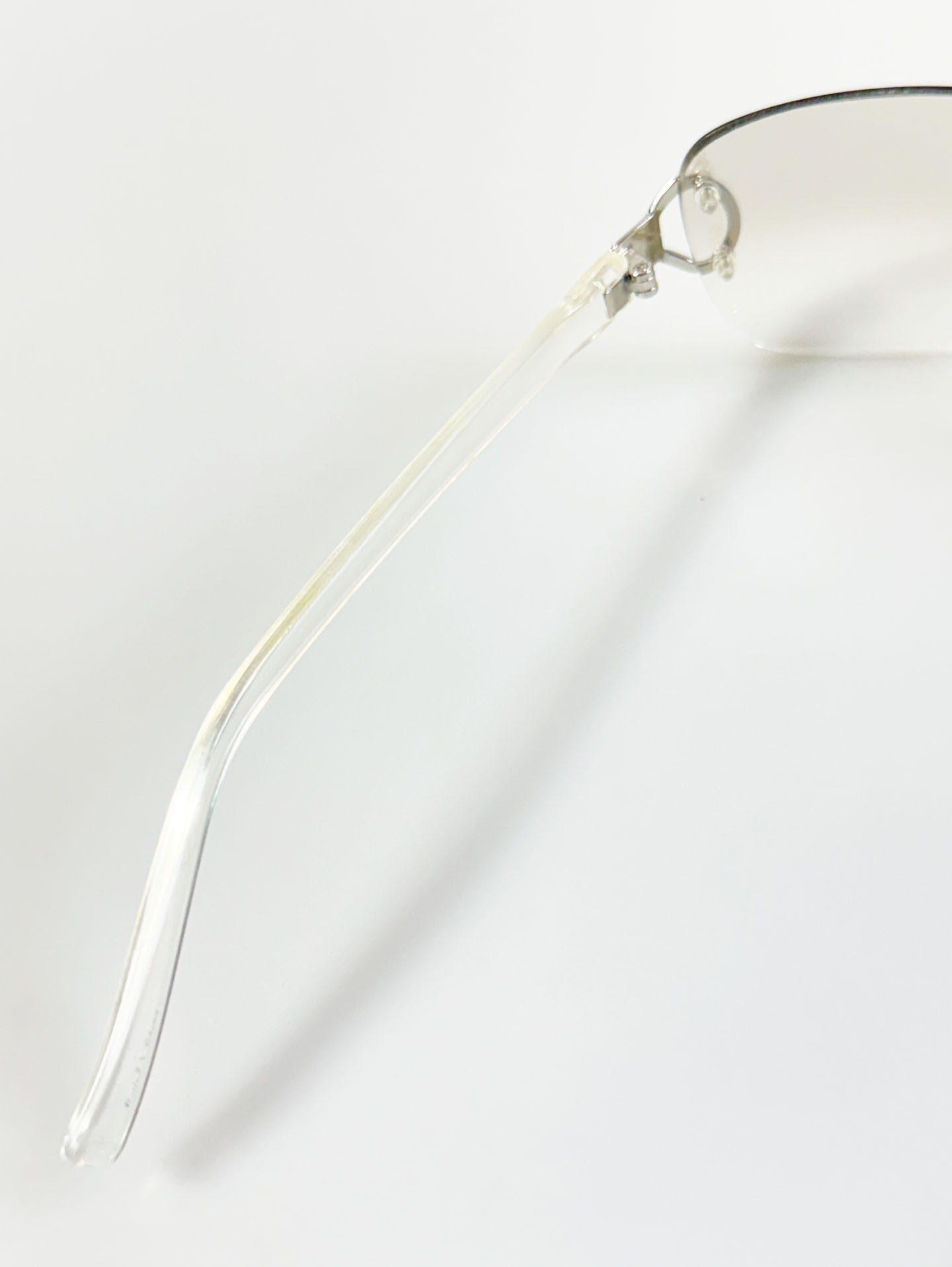 CAPRIO Rimless Square Metal Tinted Sunglasses