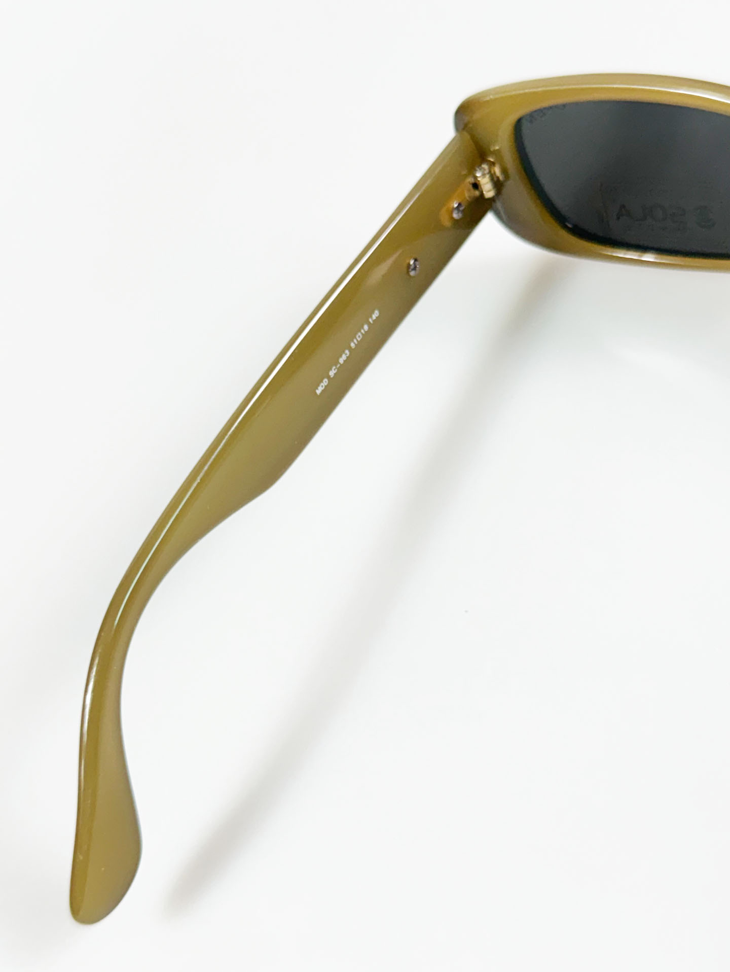 90’s OPEN Deep Olive Bold Square Sunglasses