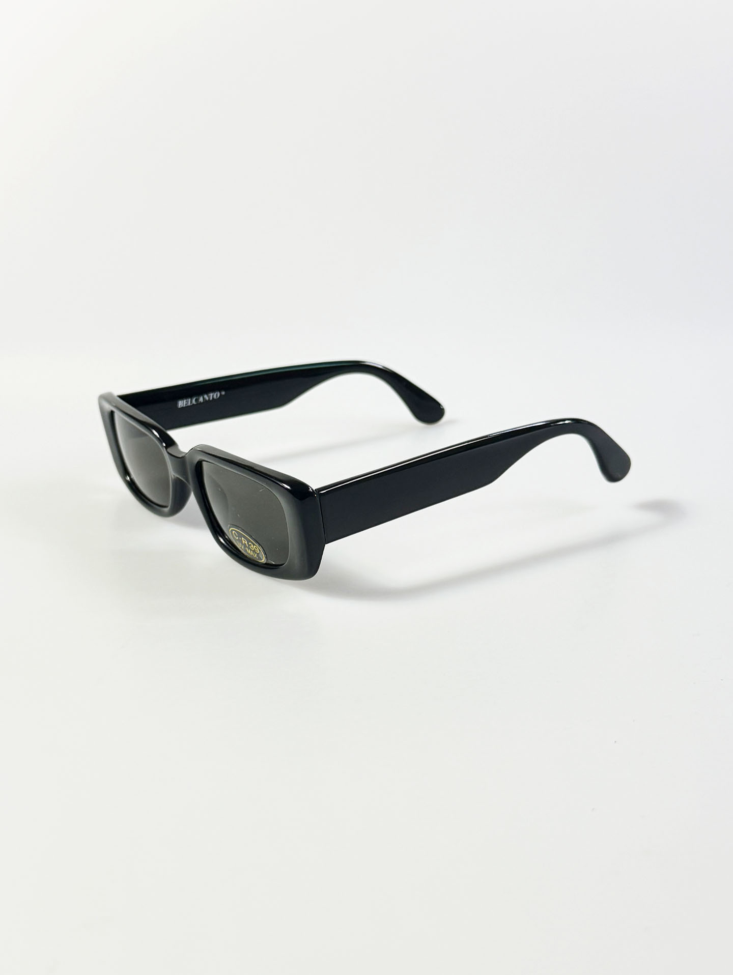 BELCANTO Bold Black Square Frame Sunglasses