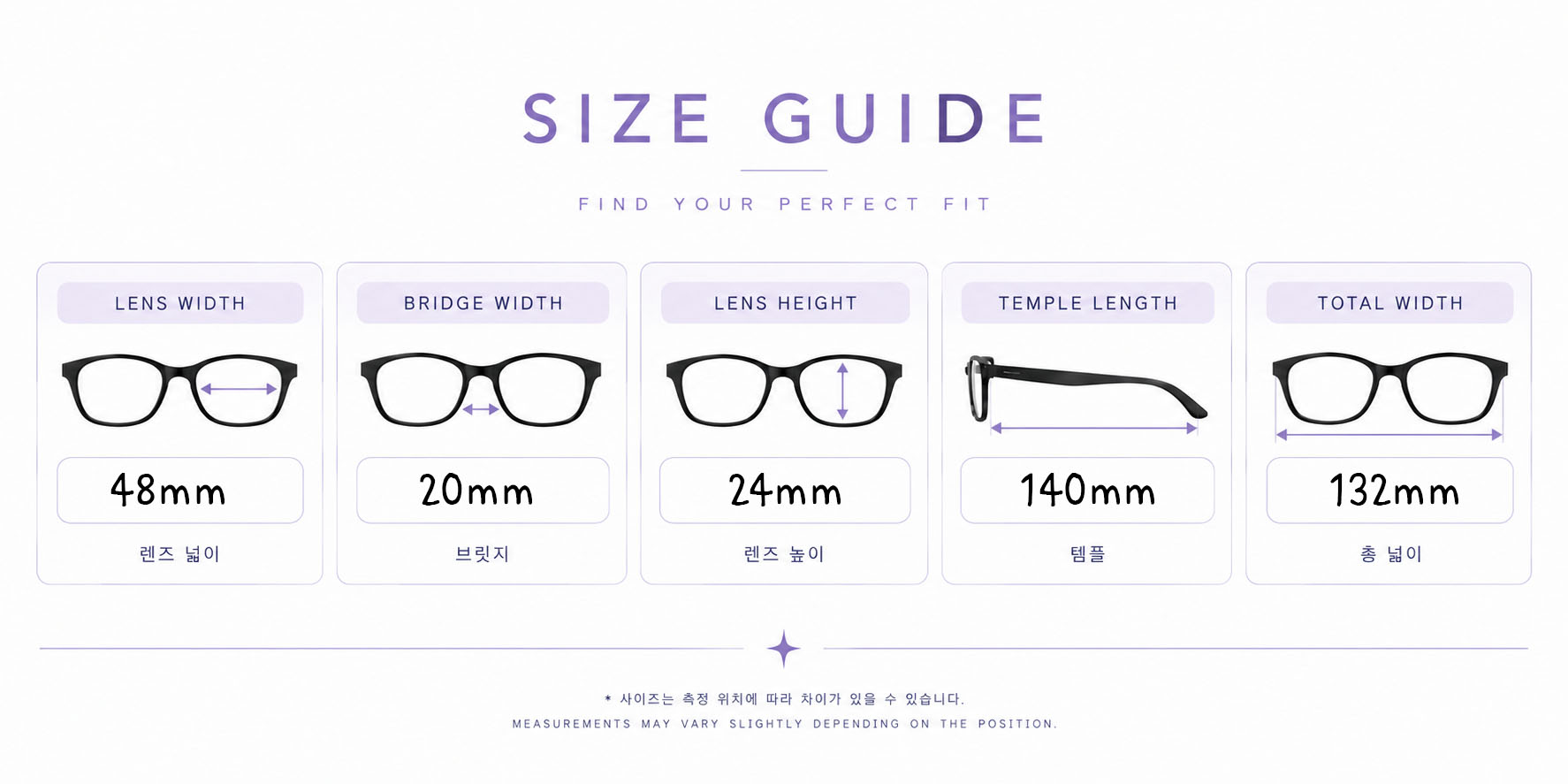 FLOAT MILAN Purple Slim Oval Metal Frame Glasses