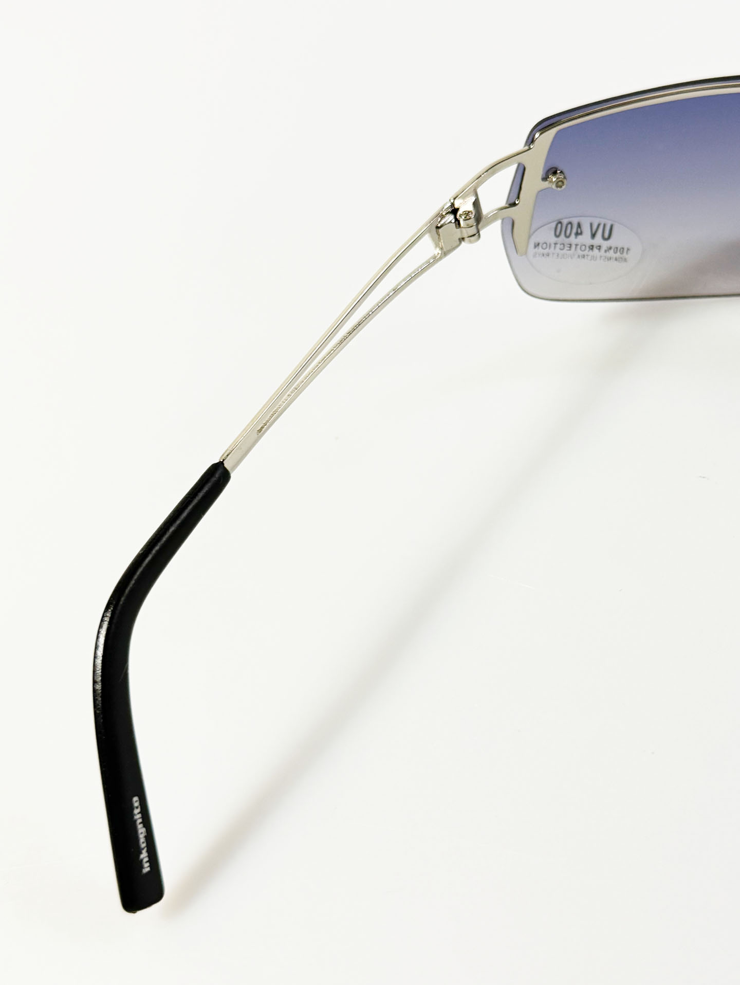 INKOGNITO Rimless Double Bridge Metal Tint Sunglasses
