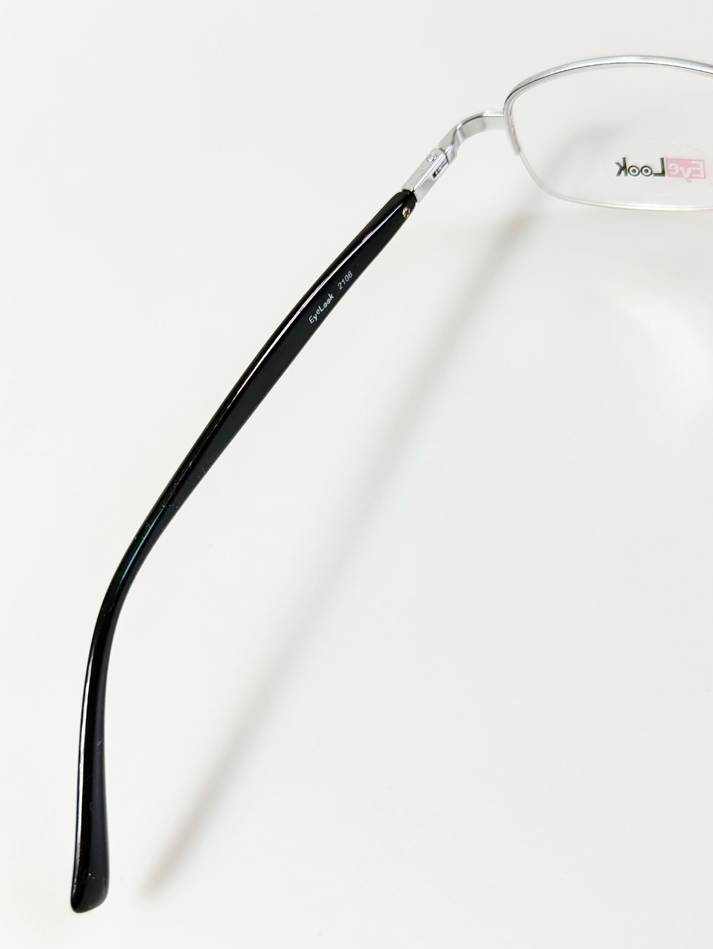 EyeLook Silver Square Half Rim Metal Glasses