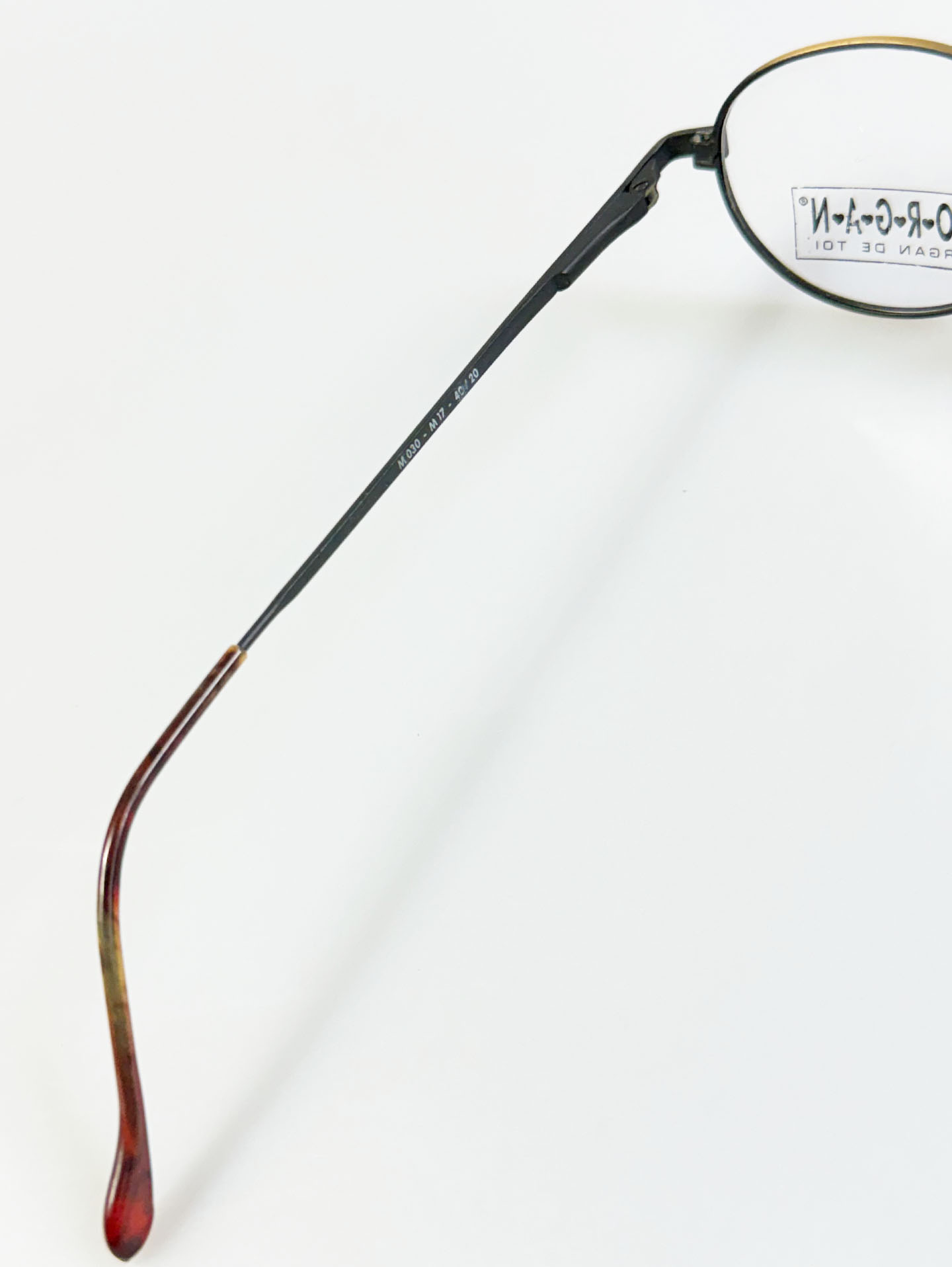 90’s MORGAN Classic Slim Oval Metal Glasses