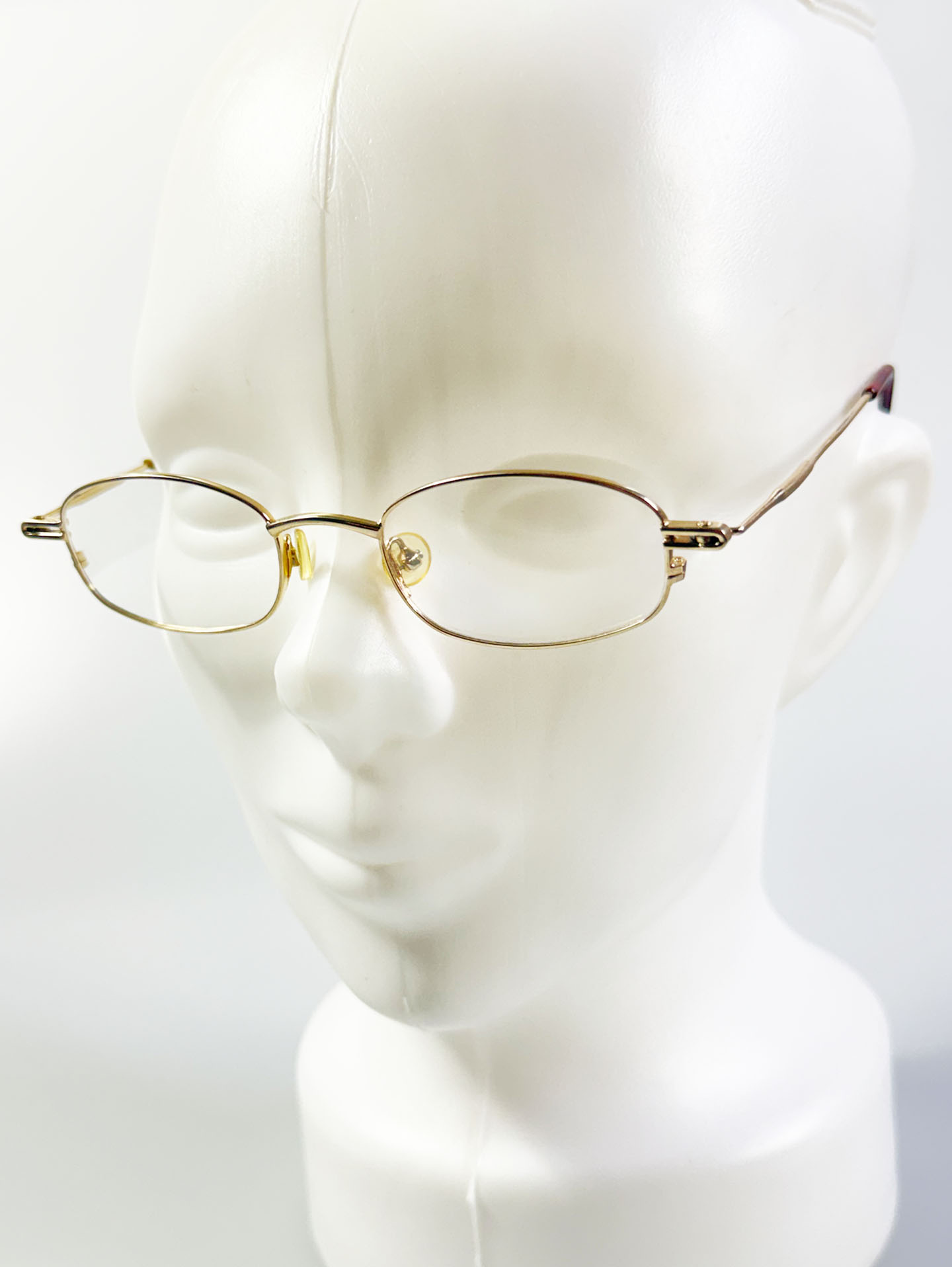 HANG TEN Gold Slim Oval Metal Frame Glasses