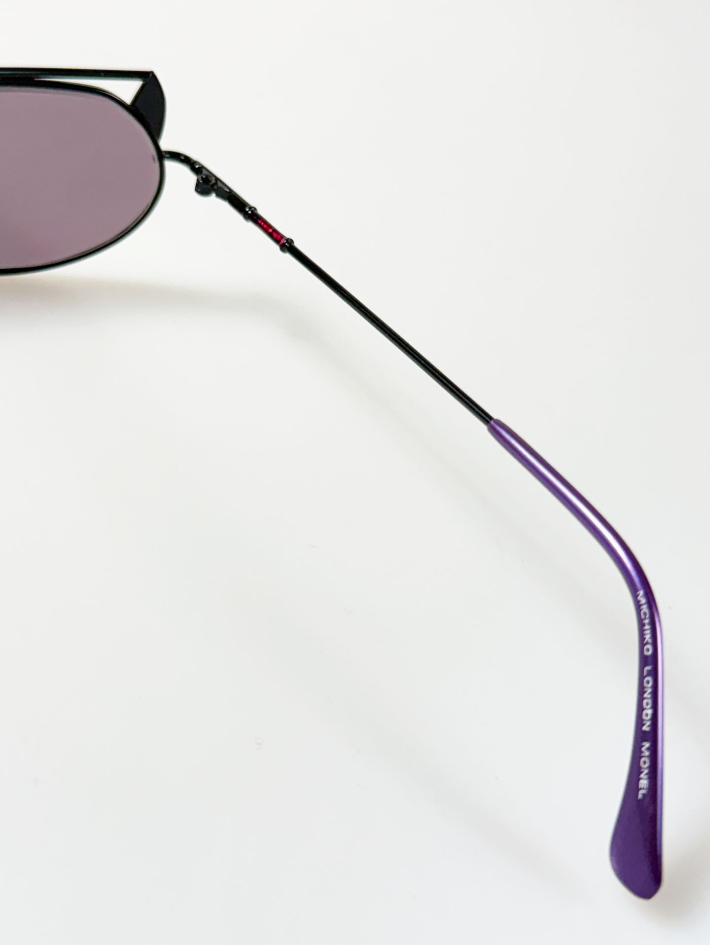 90's MICHIKO LONDON Iridescent Double Bridge Sunglasses / 3 Colors