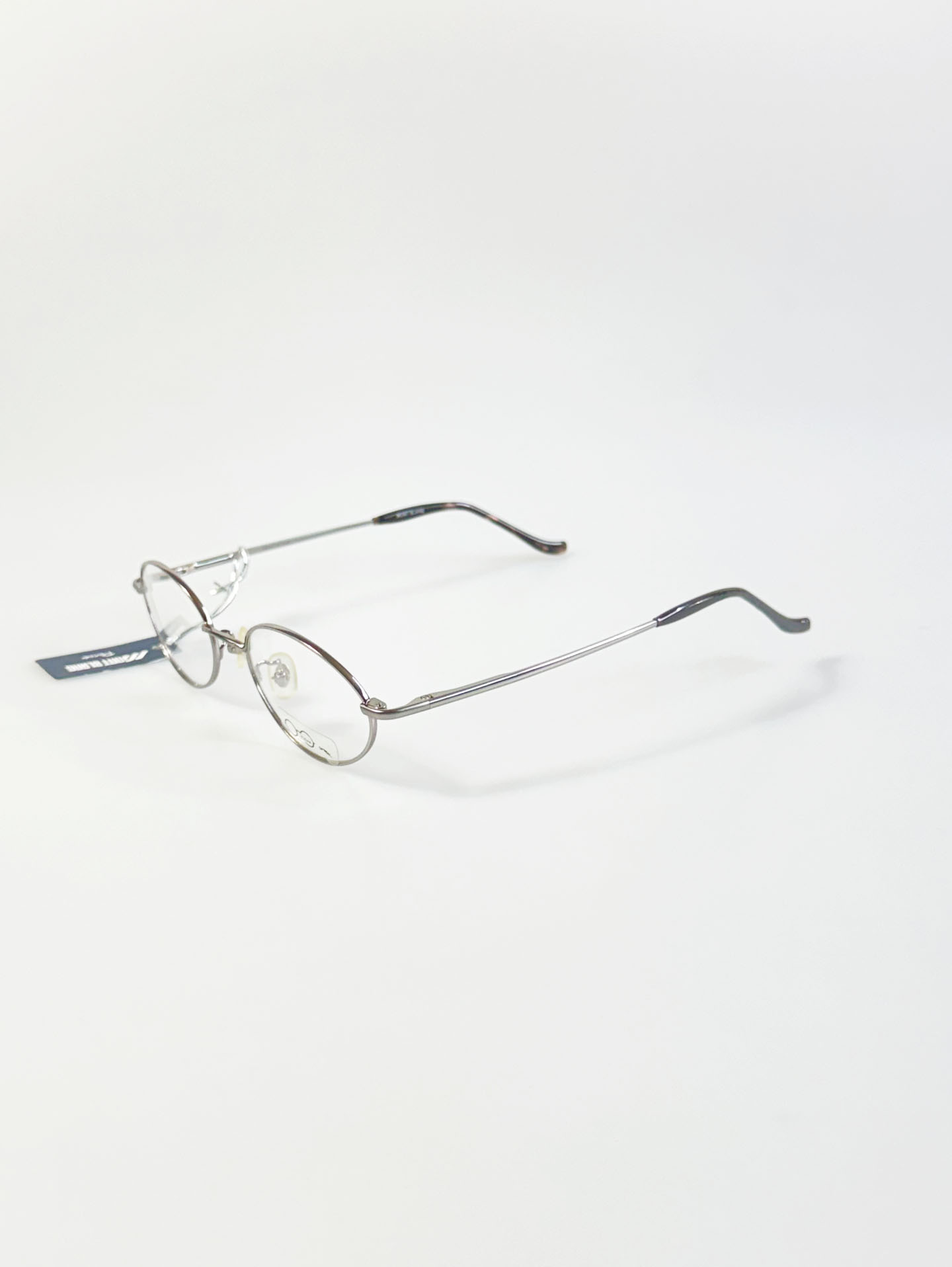 MONT BLANC PARIS Silver Slim Oval Metal Frame Glasses