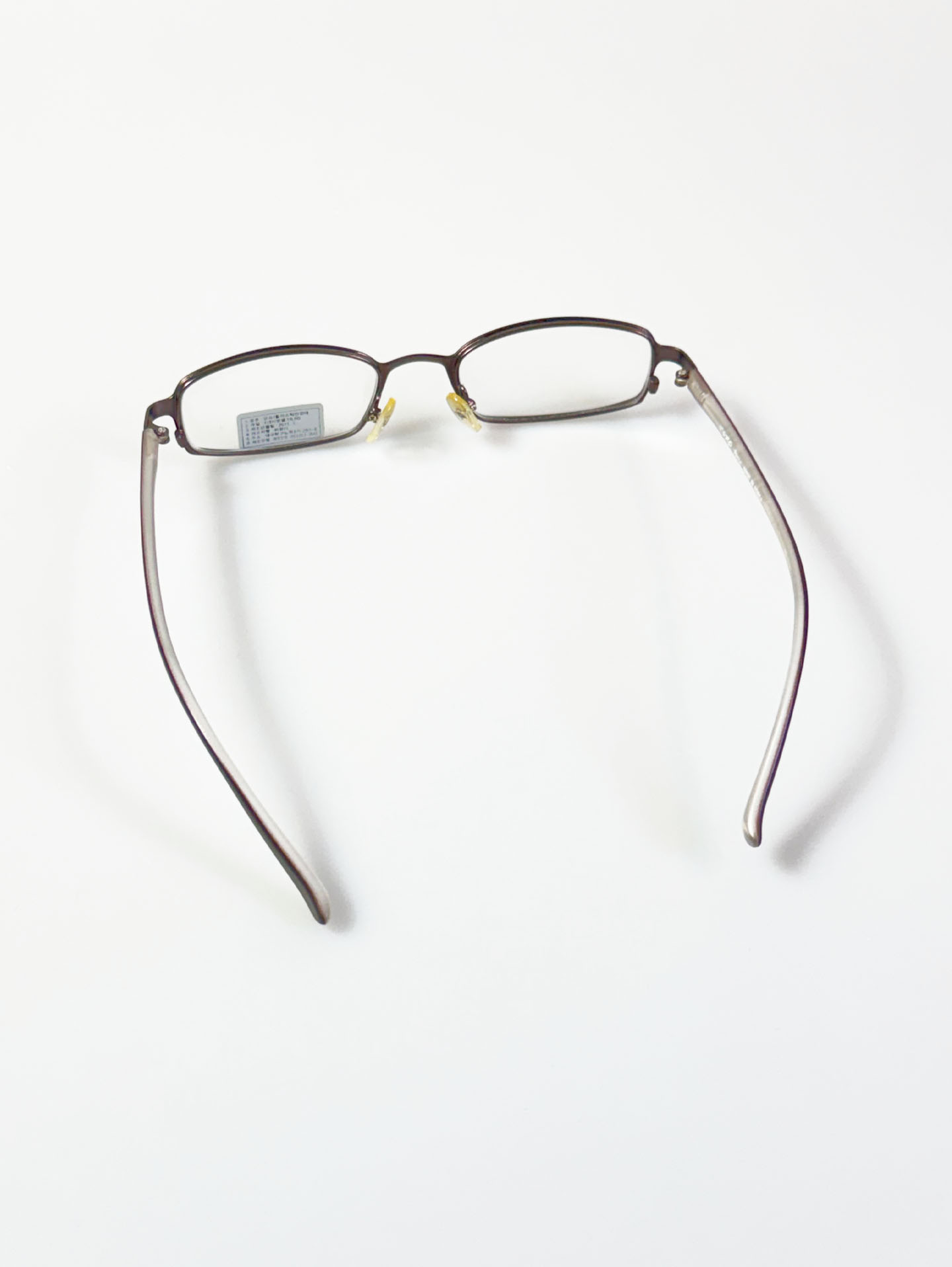ESRO Slim Square Deep Brown Metal Glasses