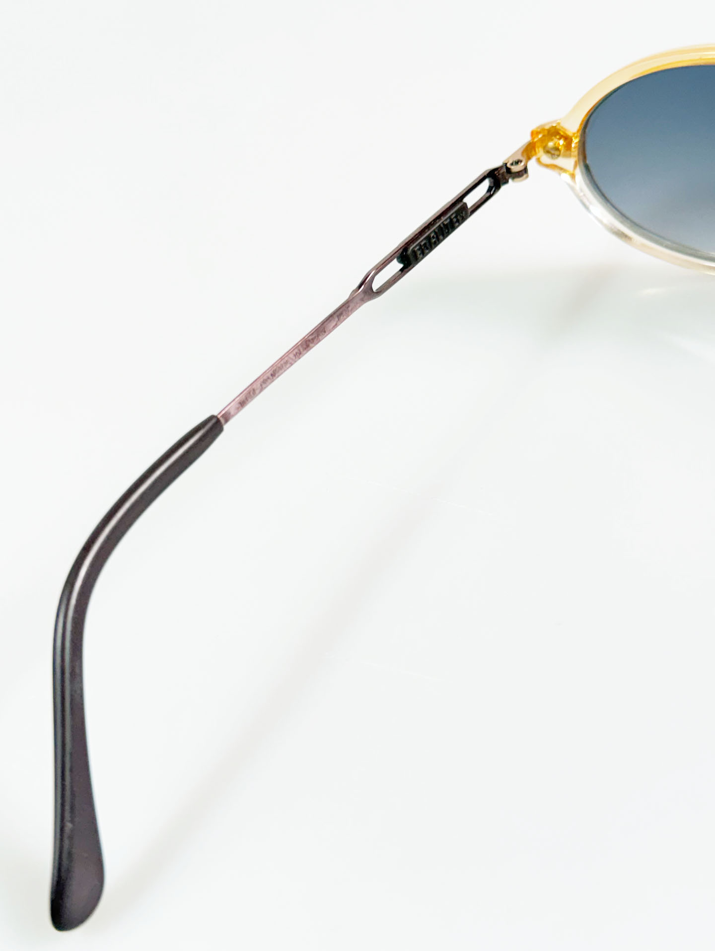 90's EBALITE Amber Clear Oval Combination Frame Sunglasses