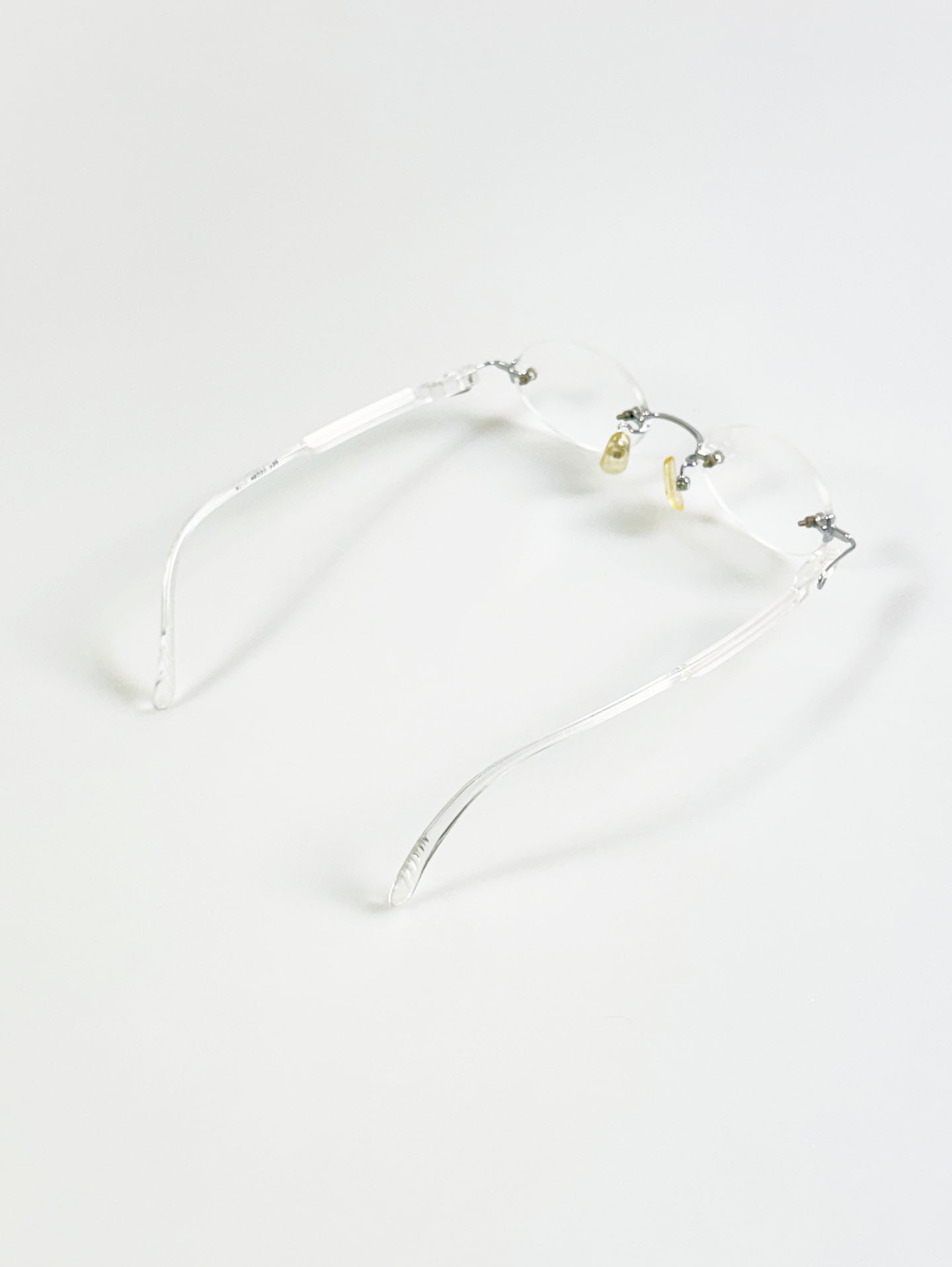 OAK Clear Rimless Oval Frame Glasses