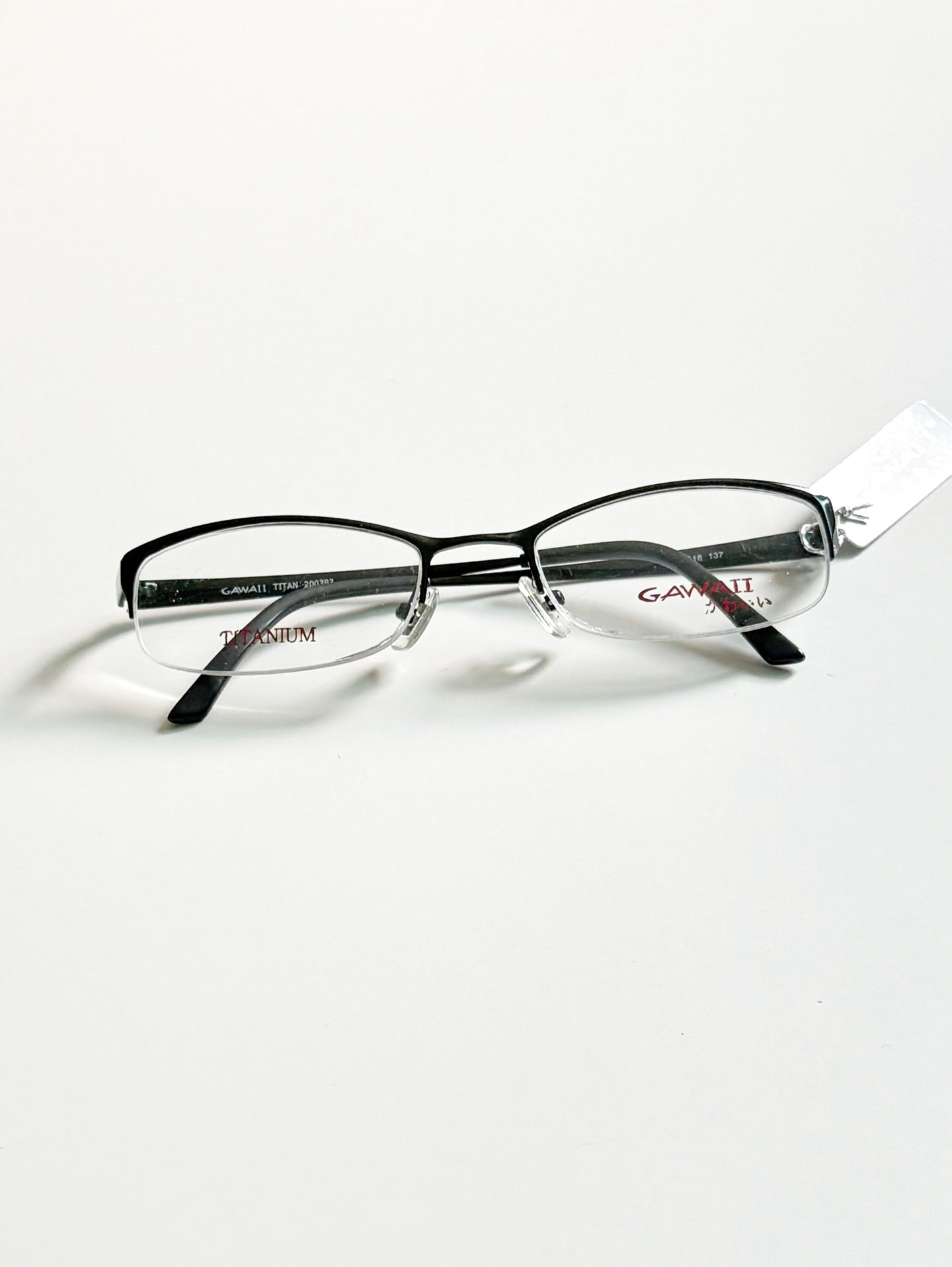 Series 01. GAWAII Vintage Titanium Semi-Rimless Eyewear Collection