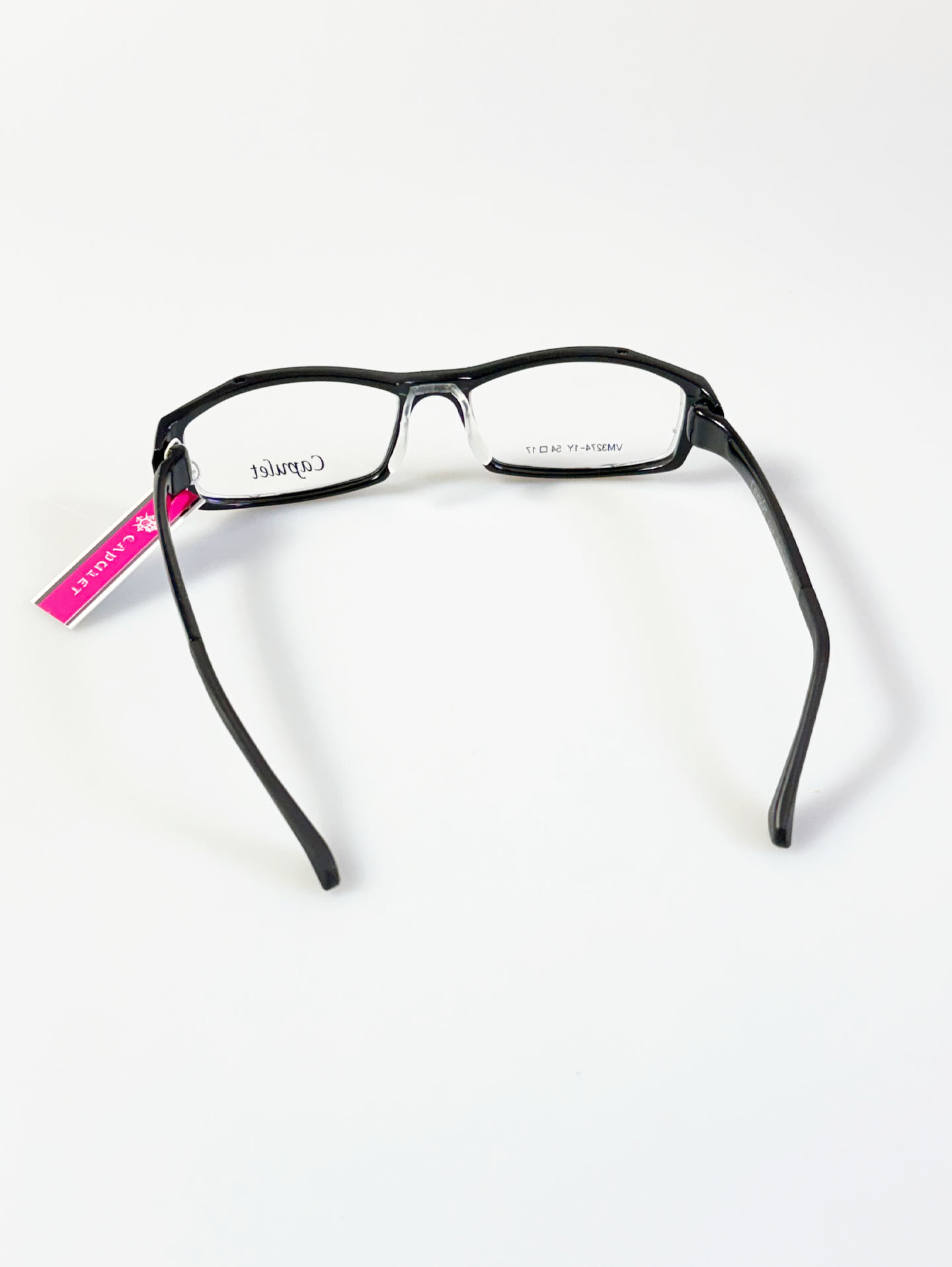 CAPULET Black Square Acetate Horn-Rim Glasses