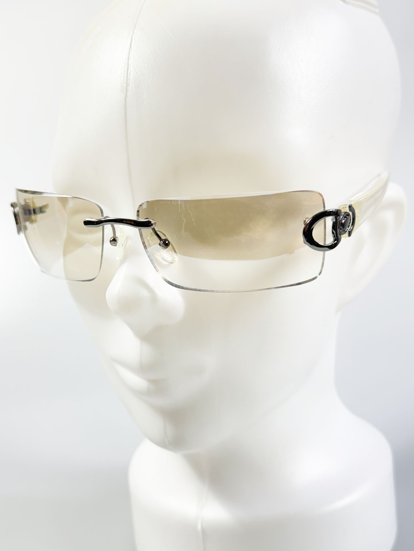 CAPRIO Rimless Square Metal Tint Sunglasses