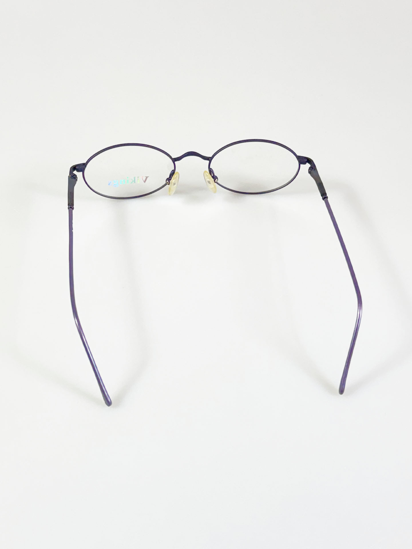 Vikings Slim Oval Purple Metal Frame Glasses