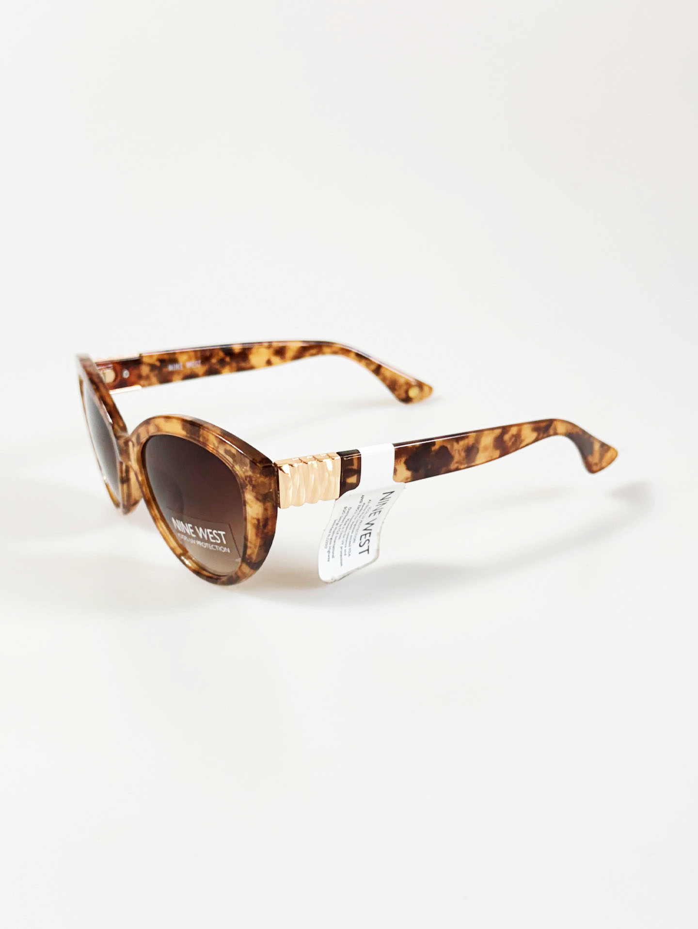 NINE WEST Tortoiseshell Cat-Eye Tint Sunglasses