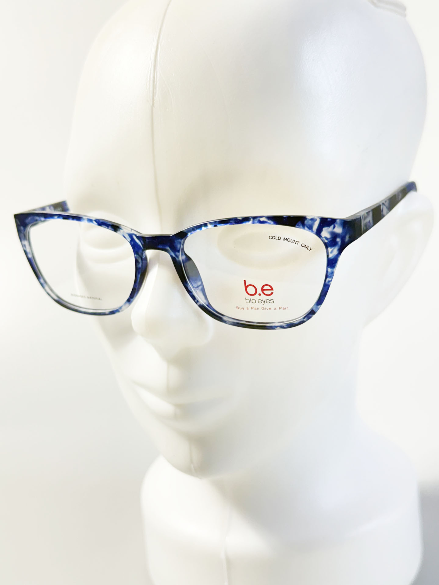 Bio Eyes Blue Marble Wayfarer Frame Glasses