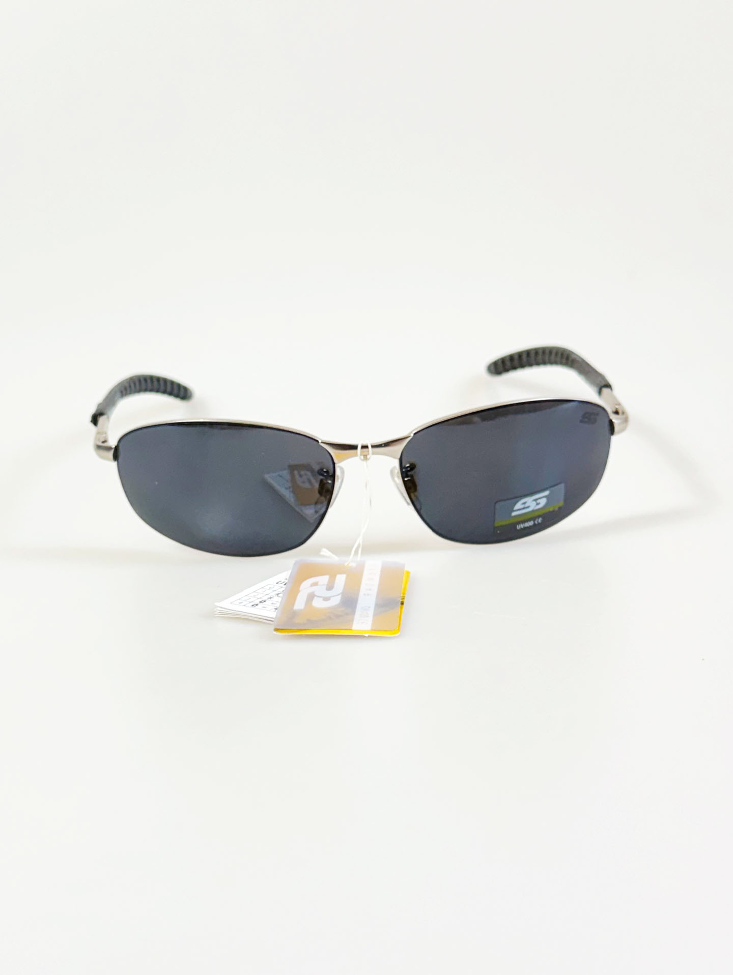 SS EYEWEAR Silver Slim Square Metal Frame Sunglasses