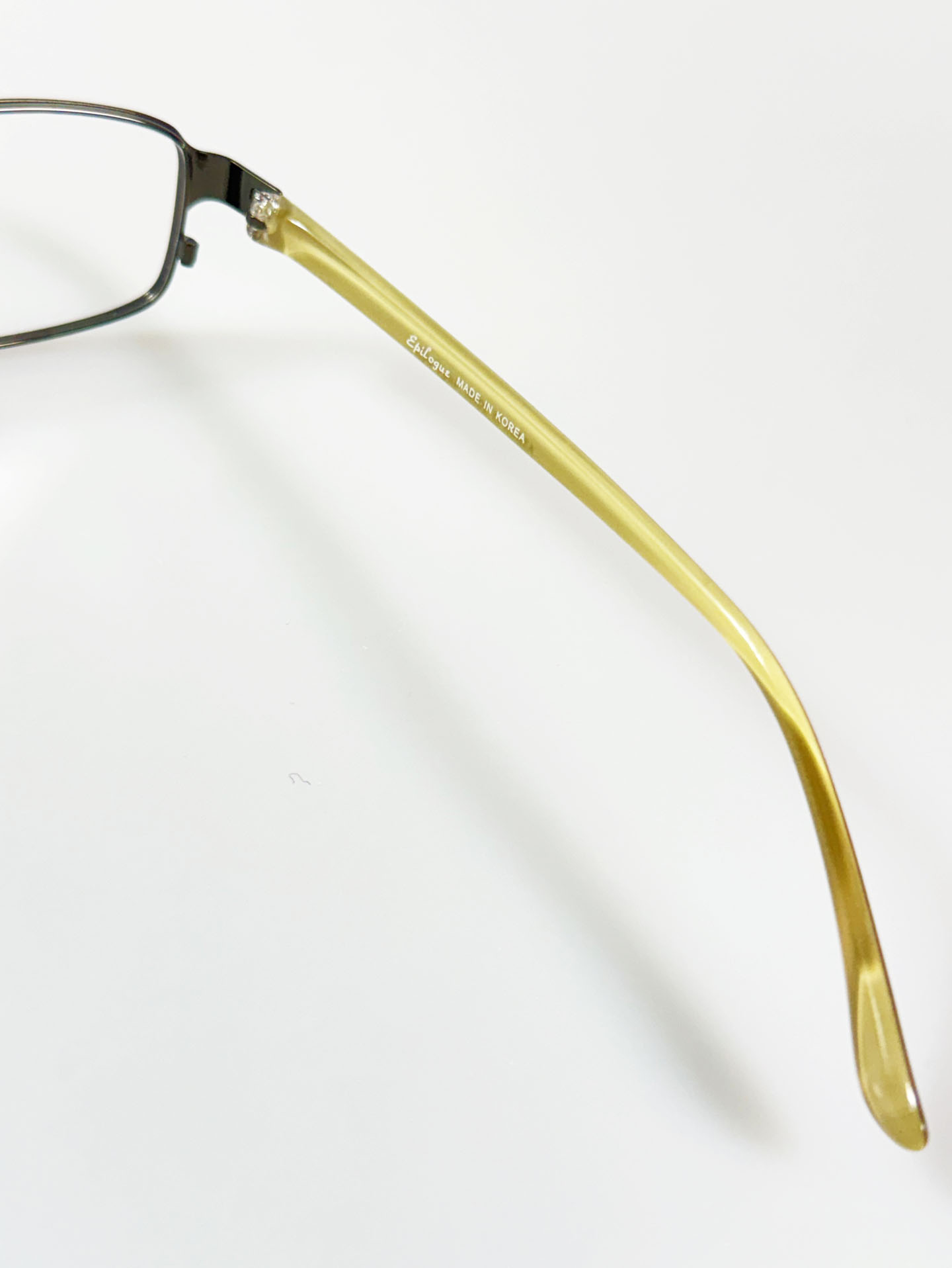 EPILOGUE Slim Metal Square Frame Glasses