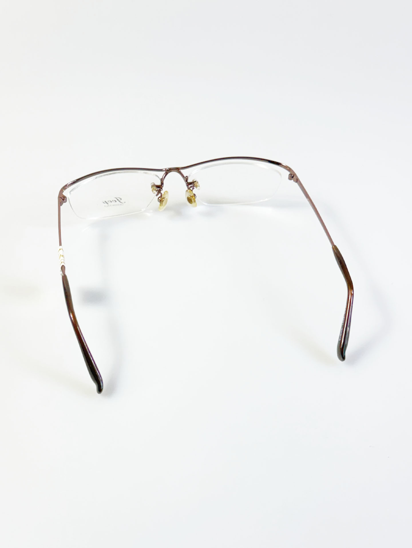 JEEP Half-Rim Square Metal Frame Glasses