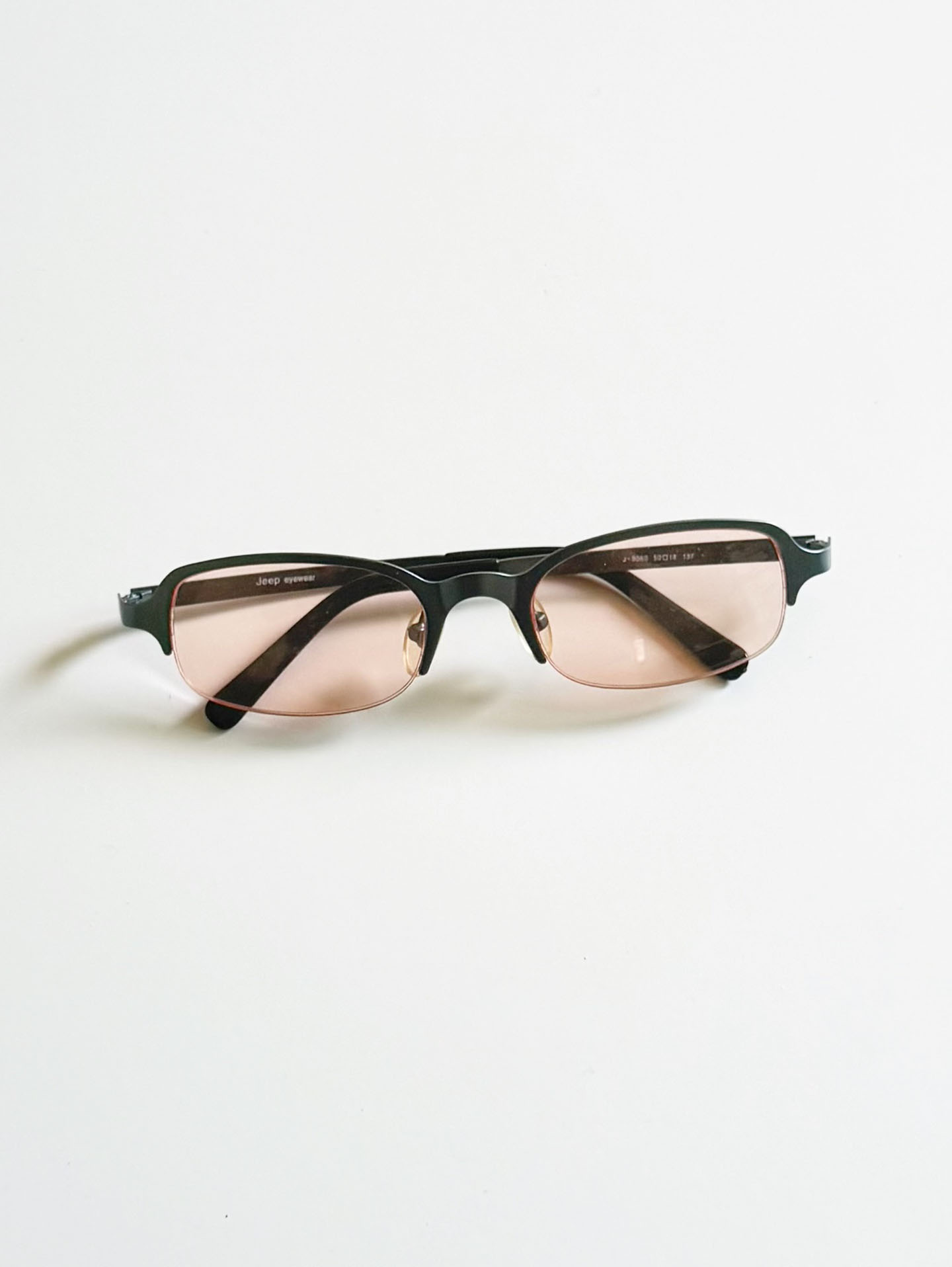 JEEP Semi-Rimless Square Metal Tint Glasses