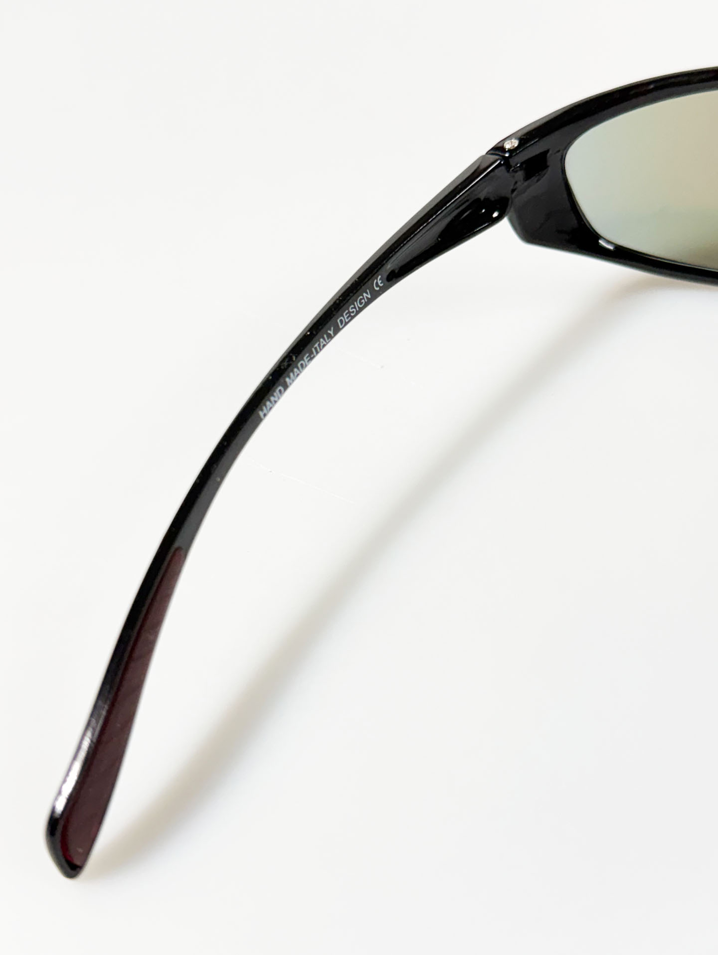 Black Sport Wraparound Frame Sunglasses
