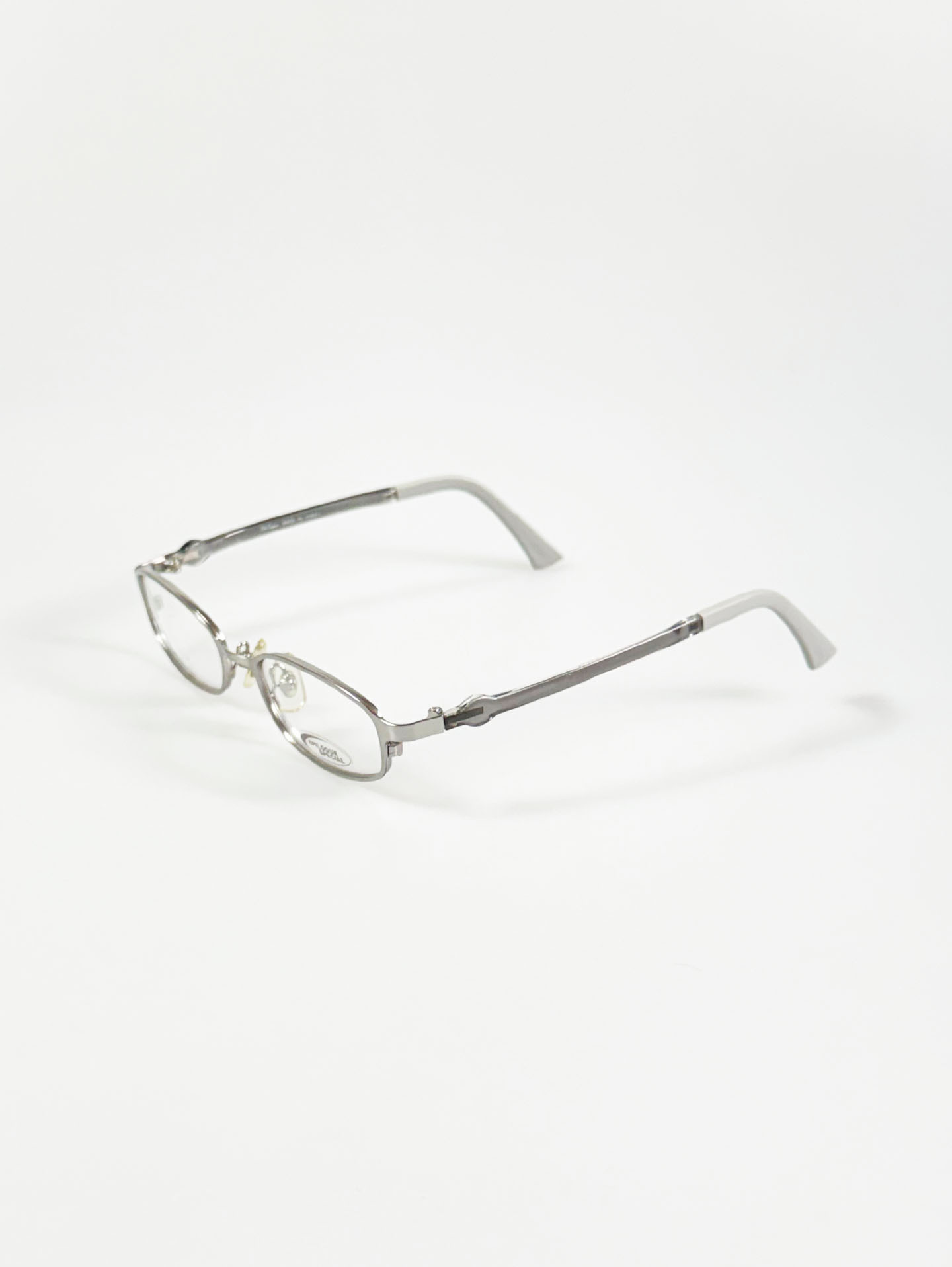 EPILOGUE Silver Square Metal Glasses