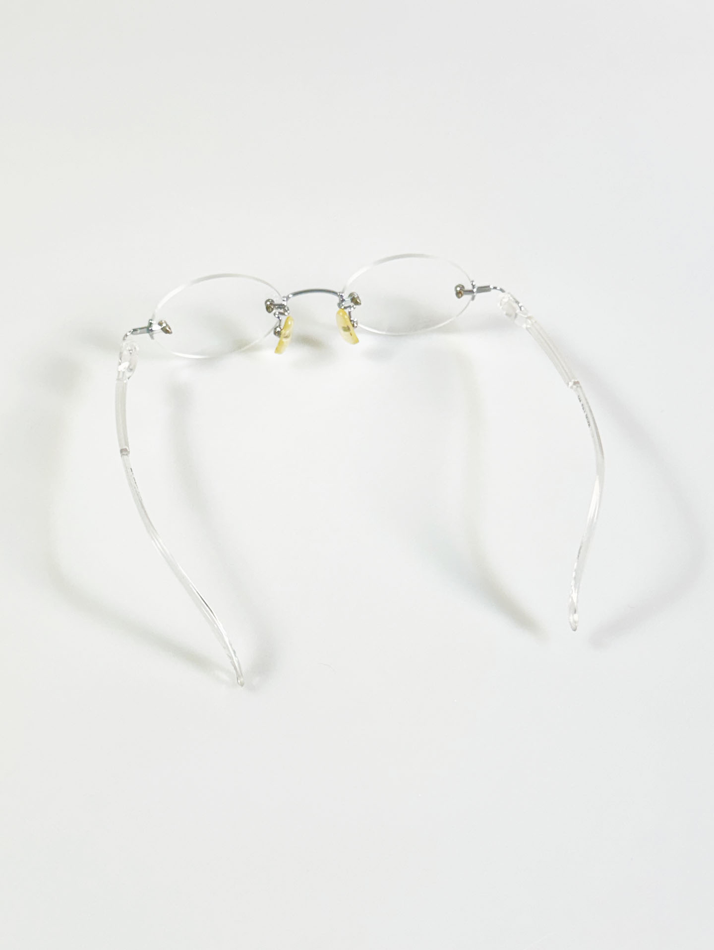OAK Clear Rimless Oval Frame Glasses
