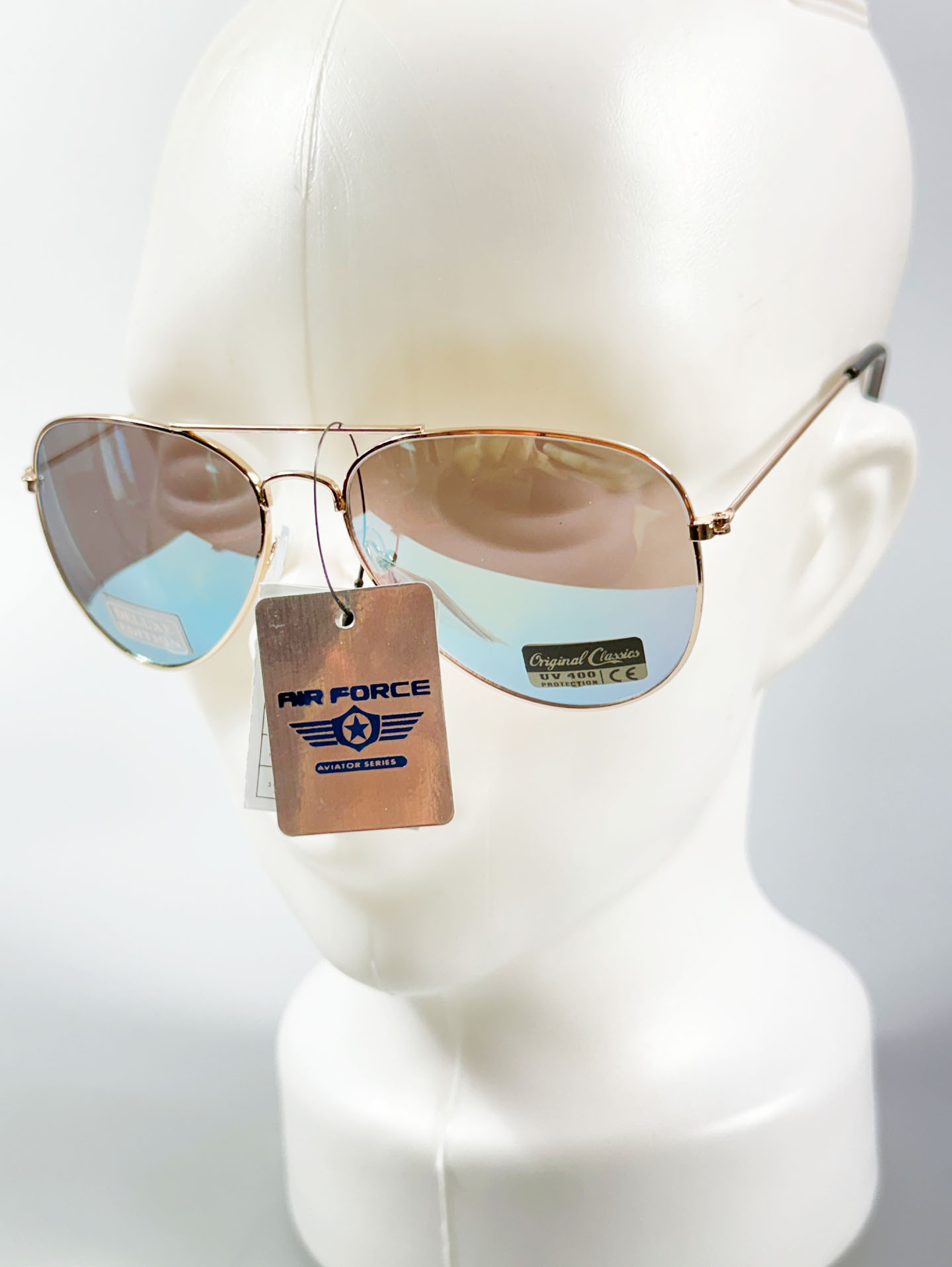 90's AIR FORCE Gold Metal Aviator Sunglasses