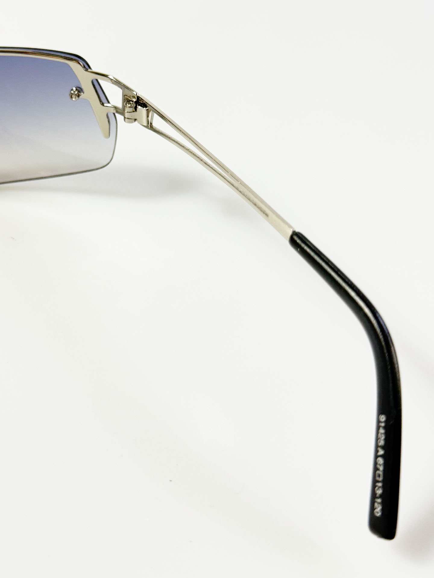 INKOGNITO Rimless Double Bridge Metal Tint Sunglasses