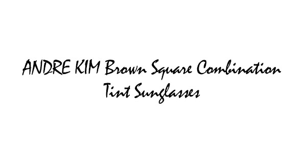ANDRE KIM Bold Frame Sunglasses Collection Series 02
