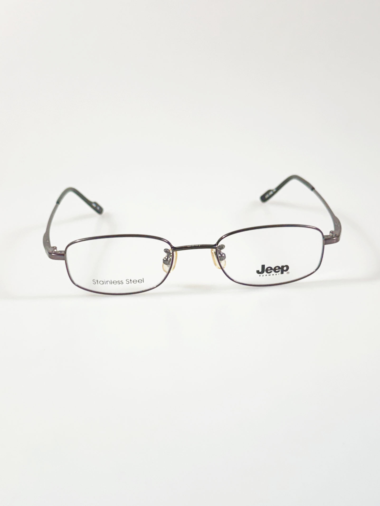 JEEP Gunmetal Slim Square Frame Glasses