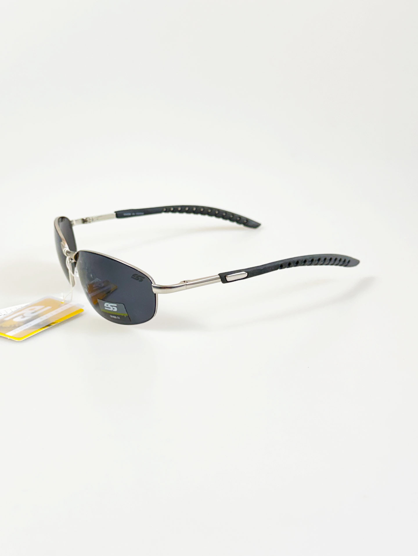 SS EYEWEAR Silver Slim Square Metal Frame Sunglasses