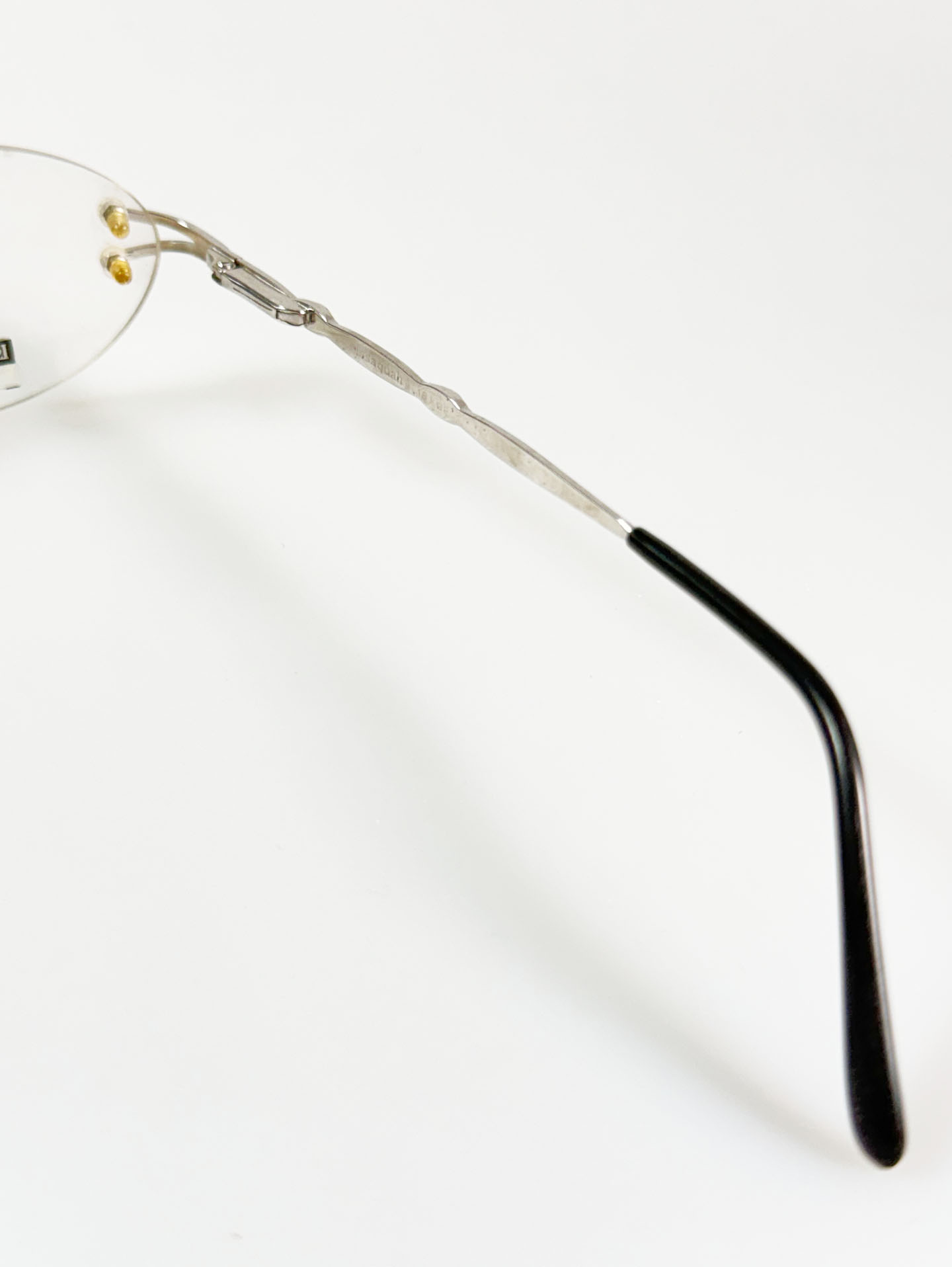 Issaquah2000 Silver&Gold Rimless Oval Metal Frame Glasses