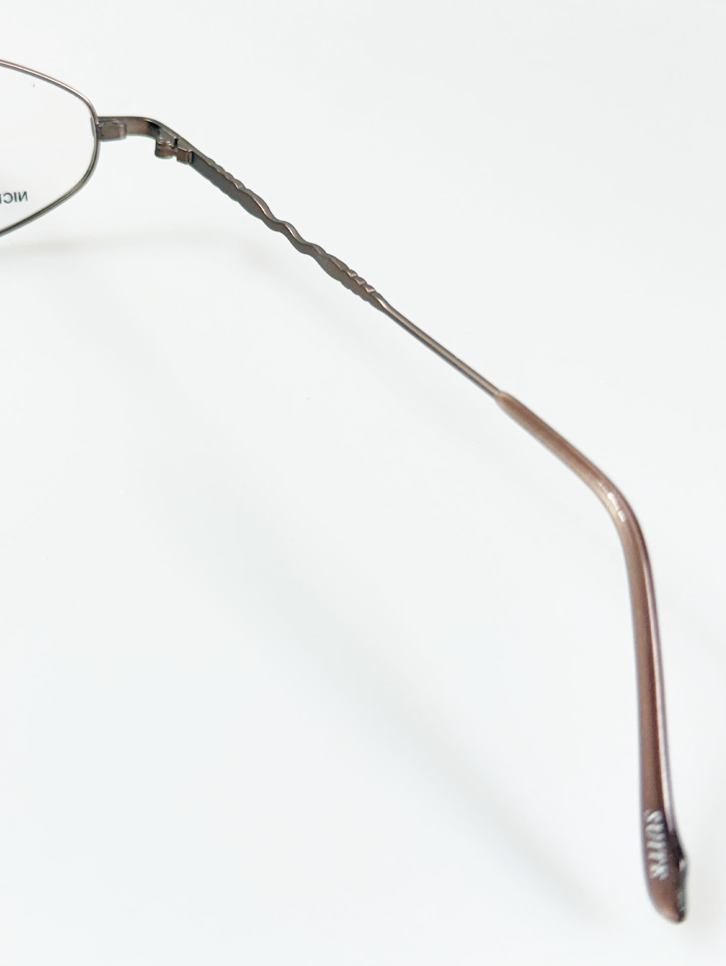 SUITE Matte Brown Slim Oval Metal Frame Glasses