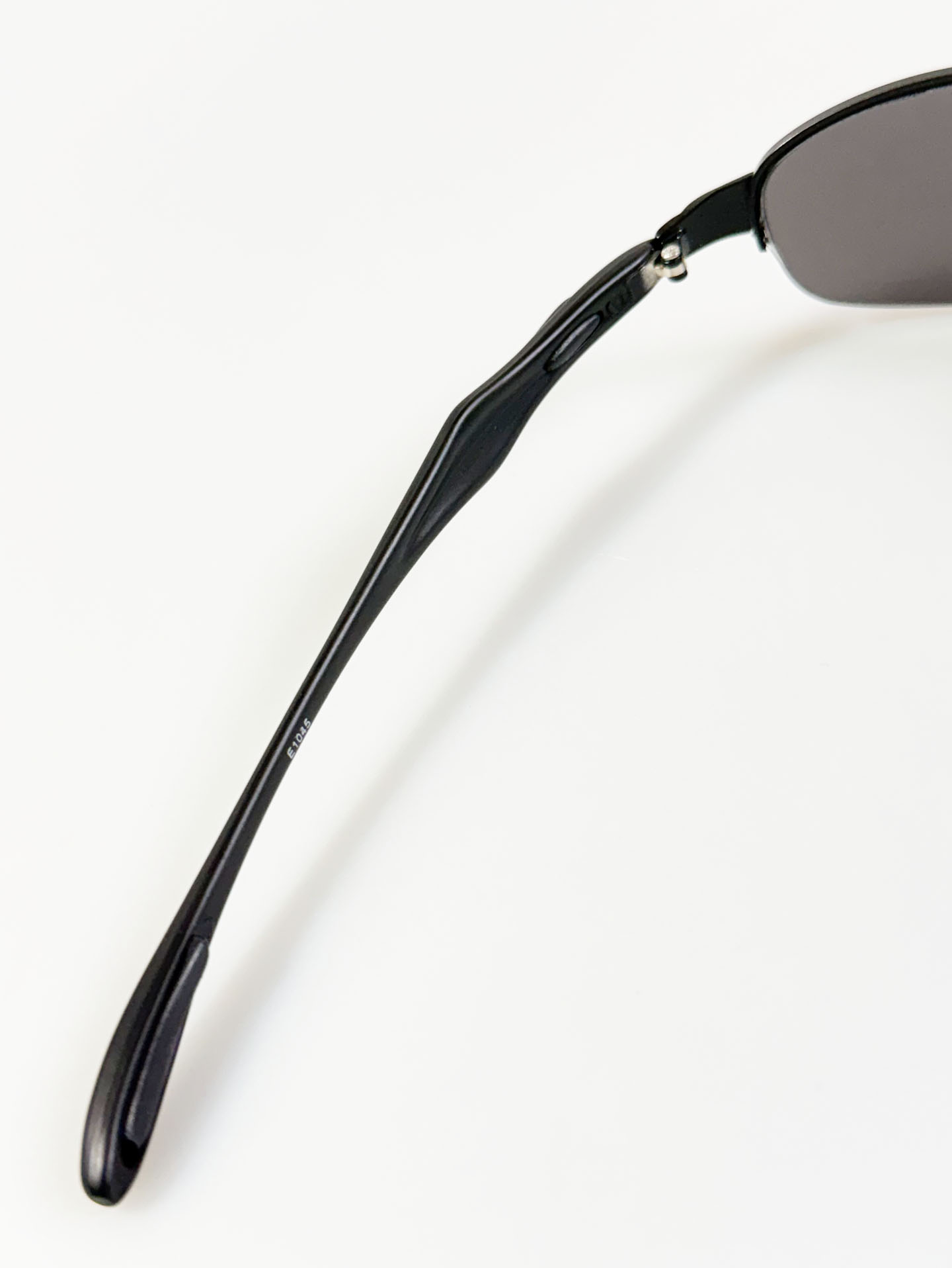 Black Semi-Rimless Square Metal Mirrored Sunglasses