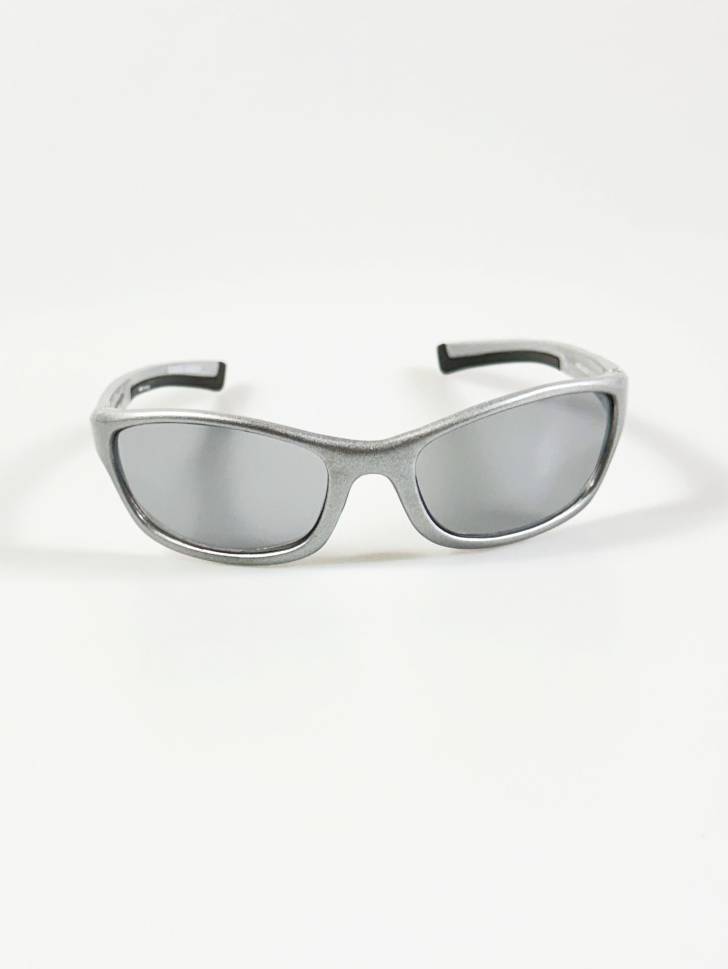90's Silver Slim Oval Metal Tint Sunglasses