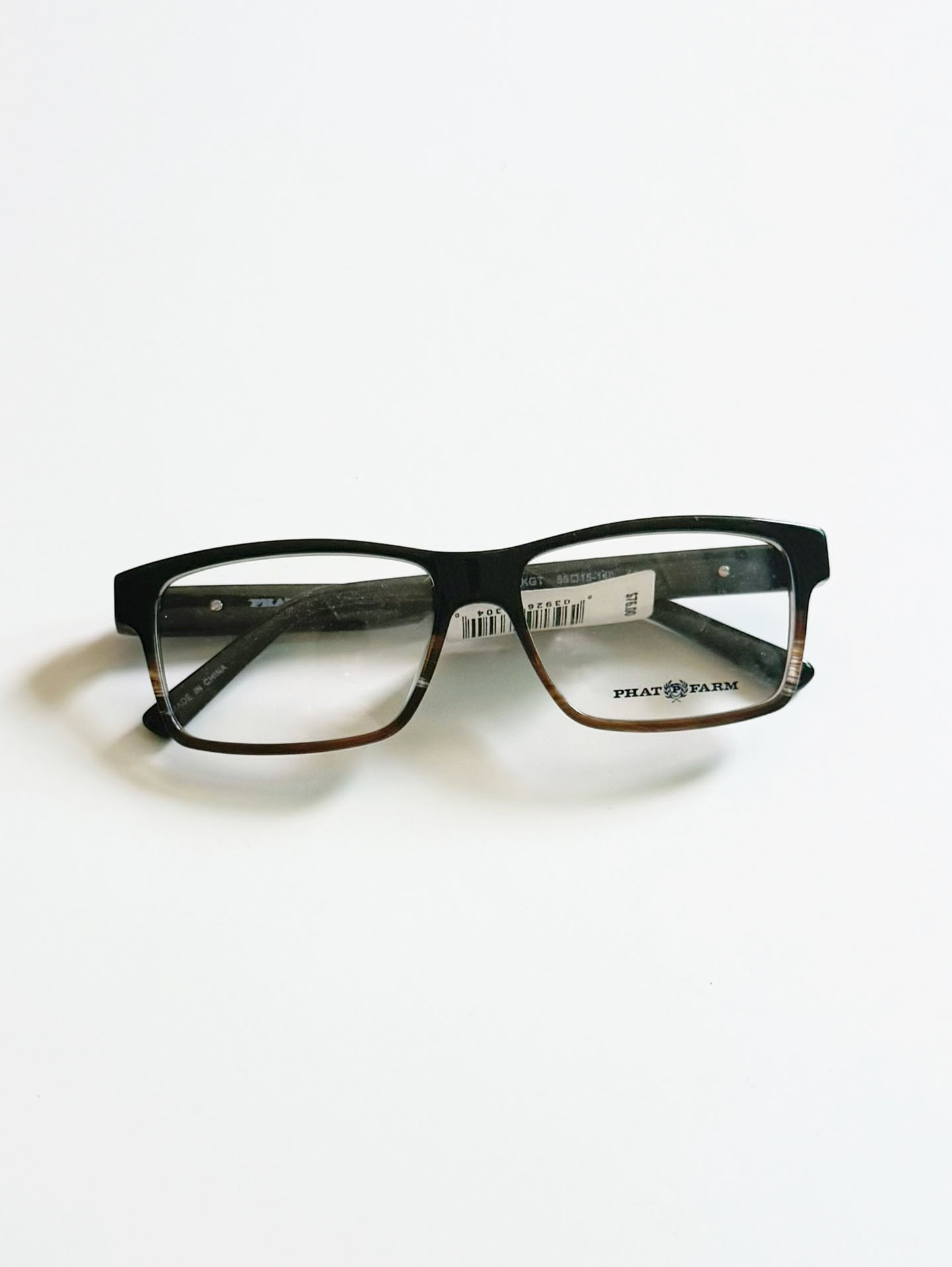 PHAT FARM Gradient Two-Tone Bold Square Glasses