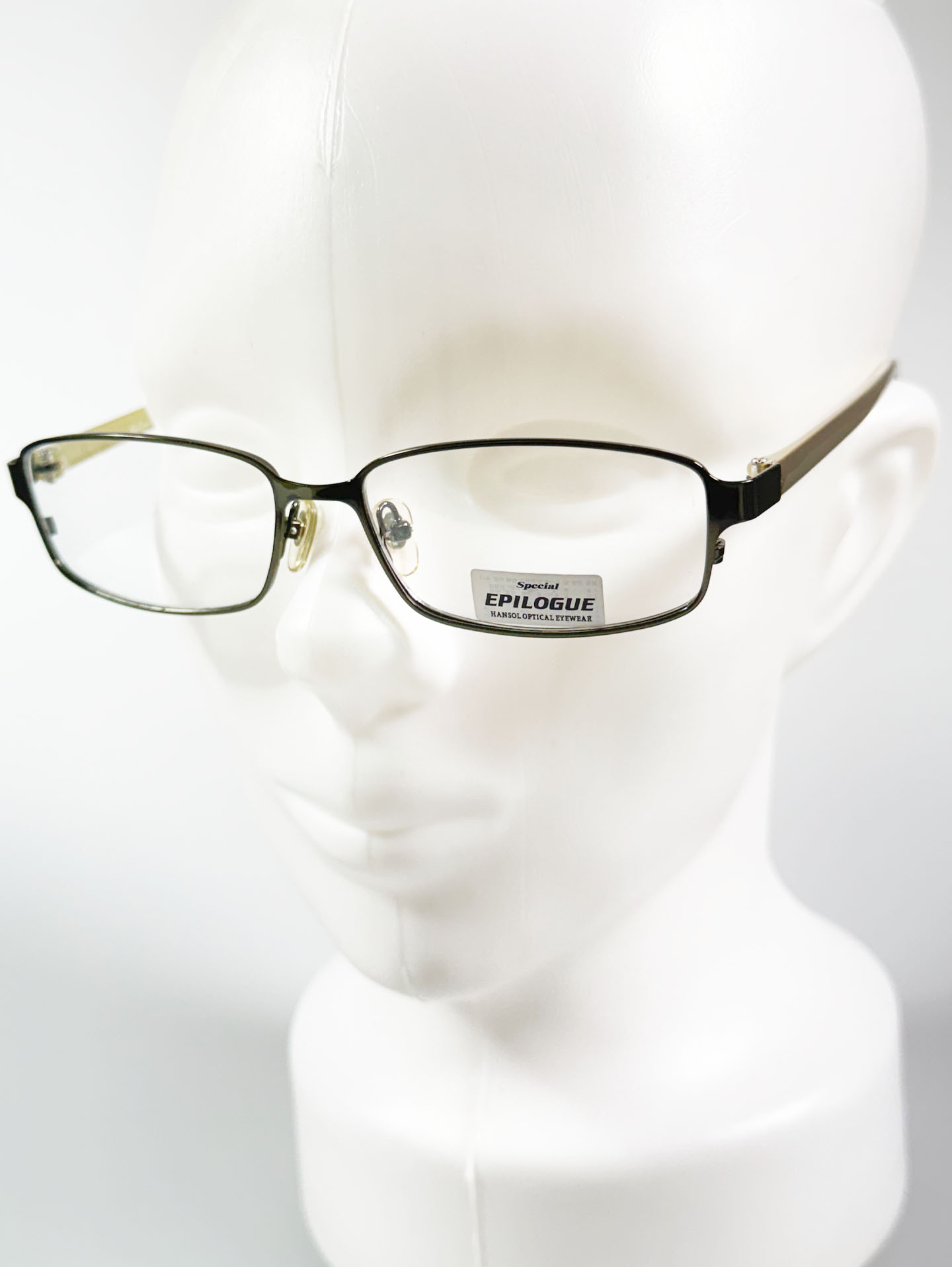 EPILOGUE Slim Metal Square Frame Glasses