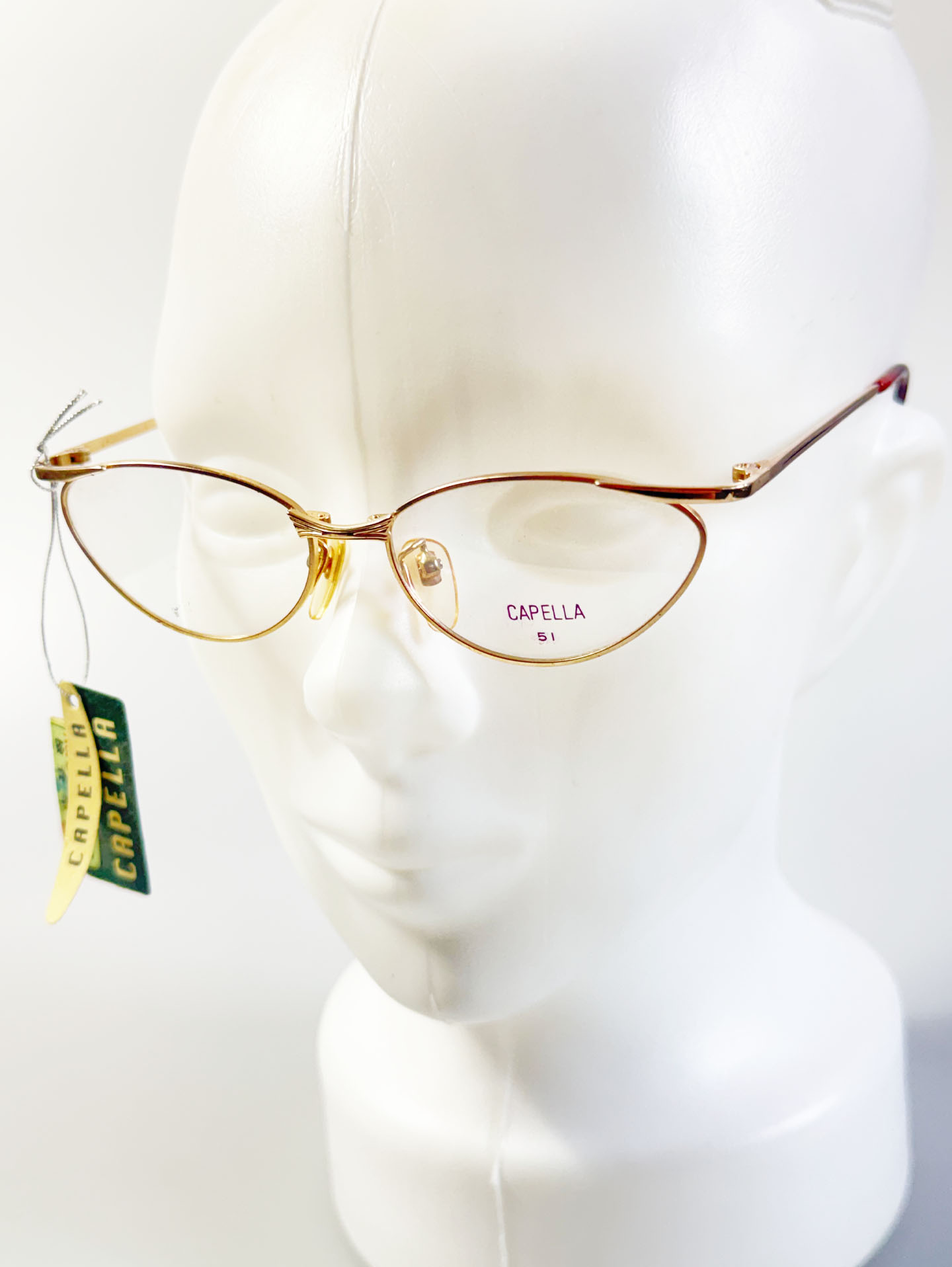 90's CAPELLA Gold Wellington Metal Frame Glasses