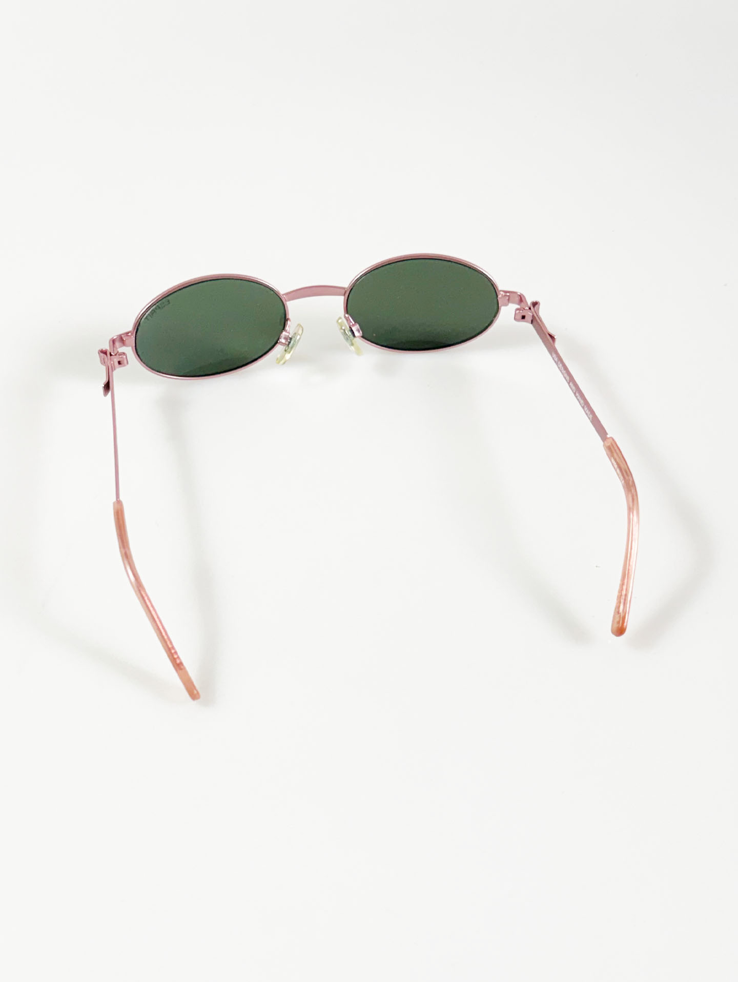 90's ESPRIT Pink Slim Oval Metal Sunglasses