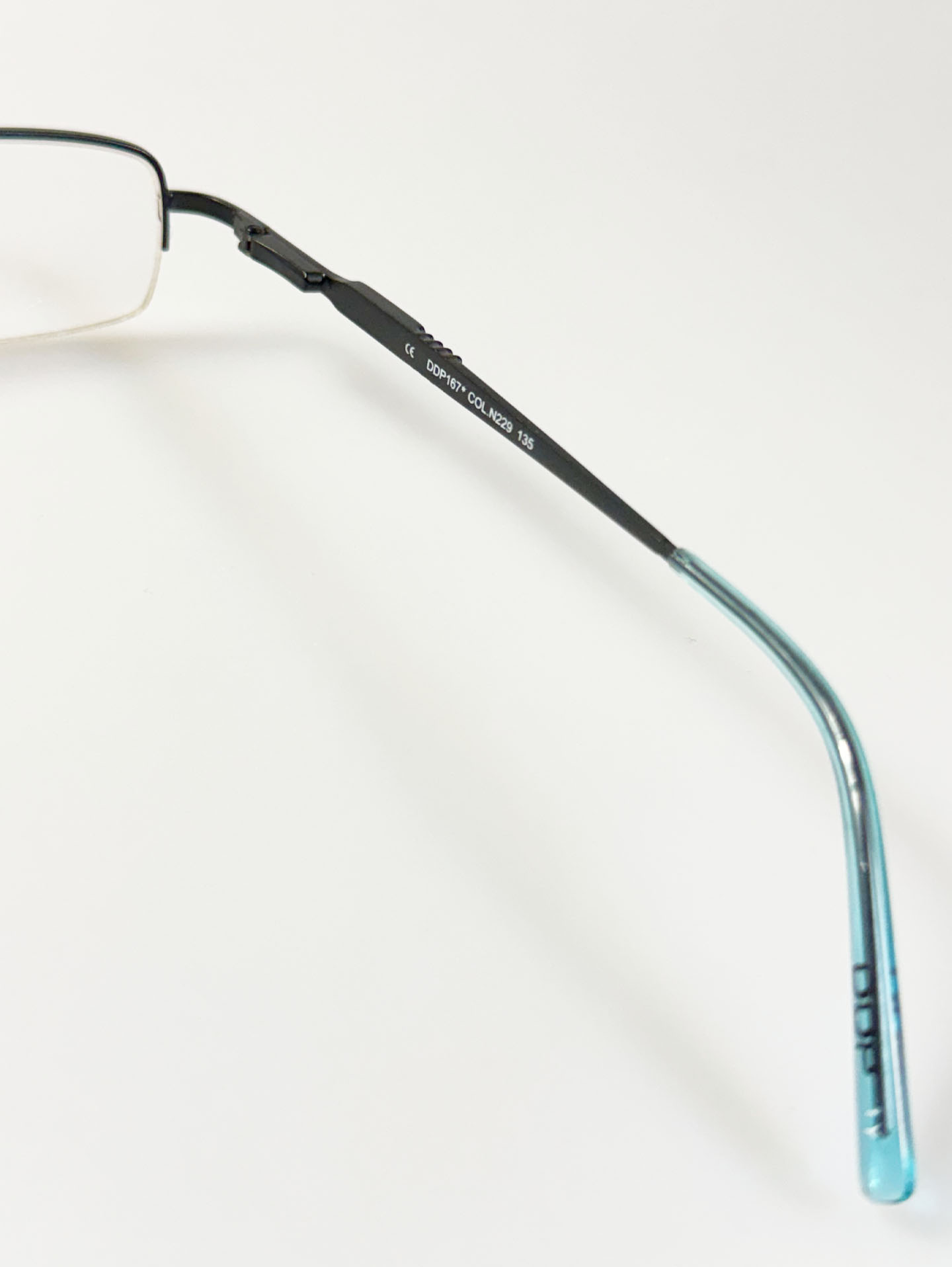 90's DDP Square Half-Rim Square Metal Glasses