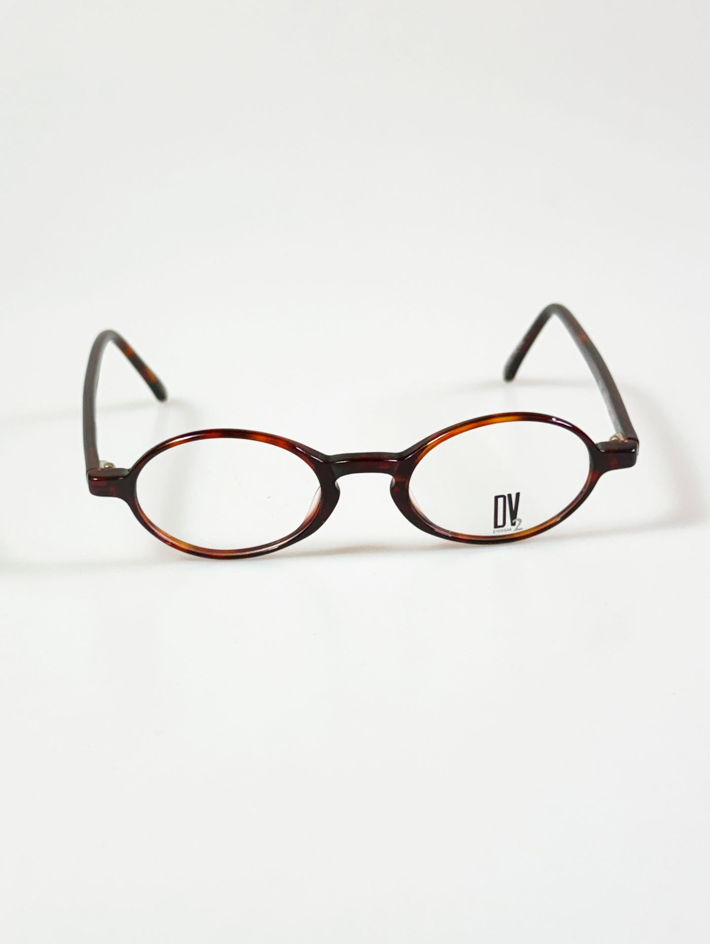90's DEJAVU Oval Tortoise Horn-Rim Frame Glasses