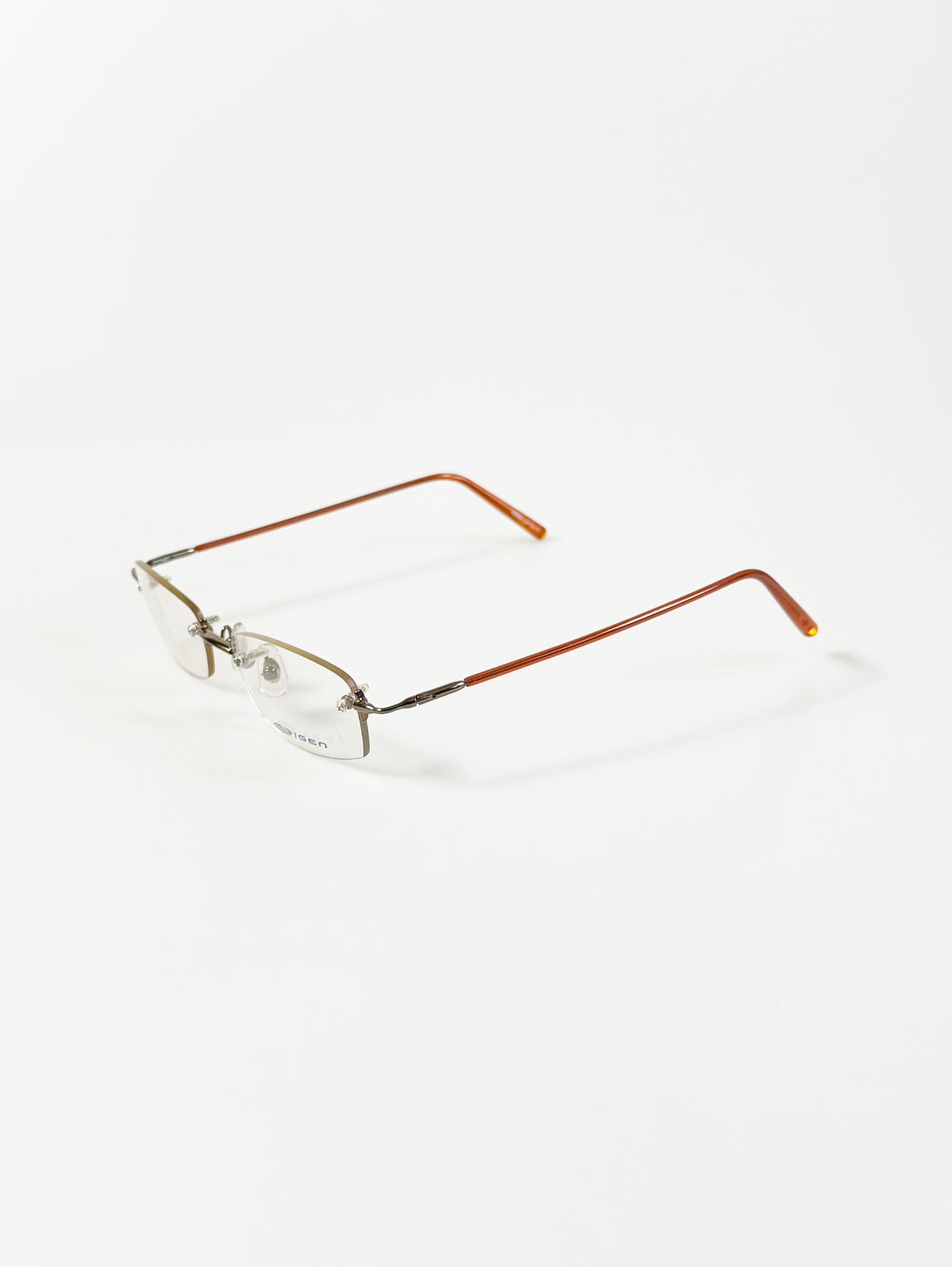 EIGEN Rimless Square Metal Frame Glasses